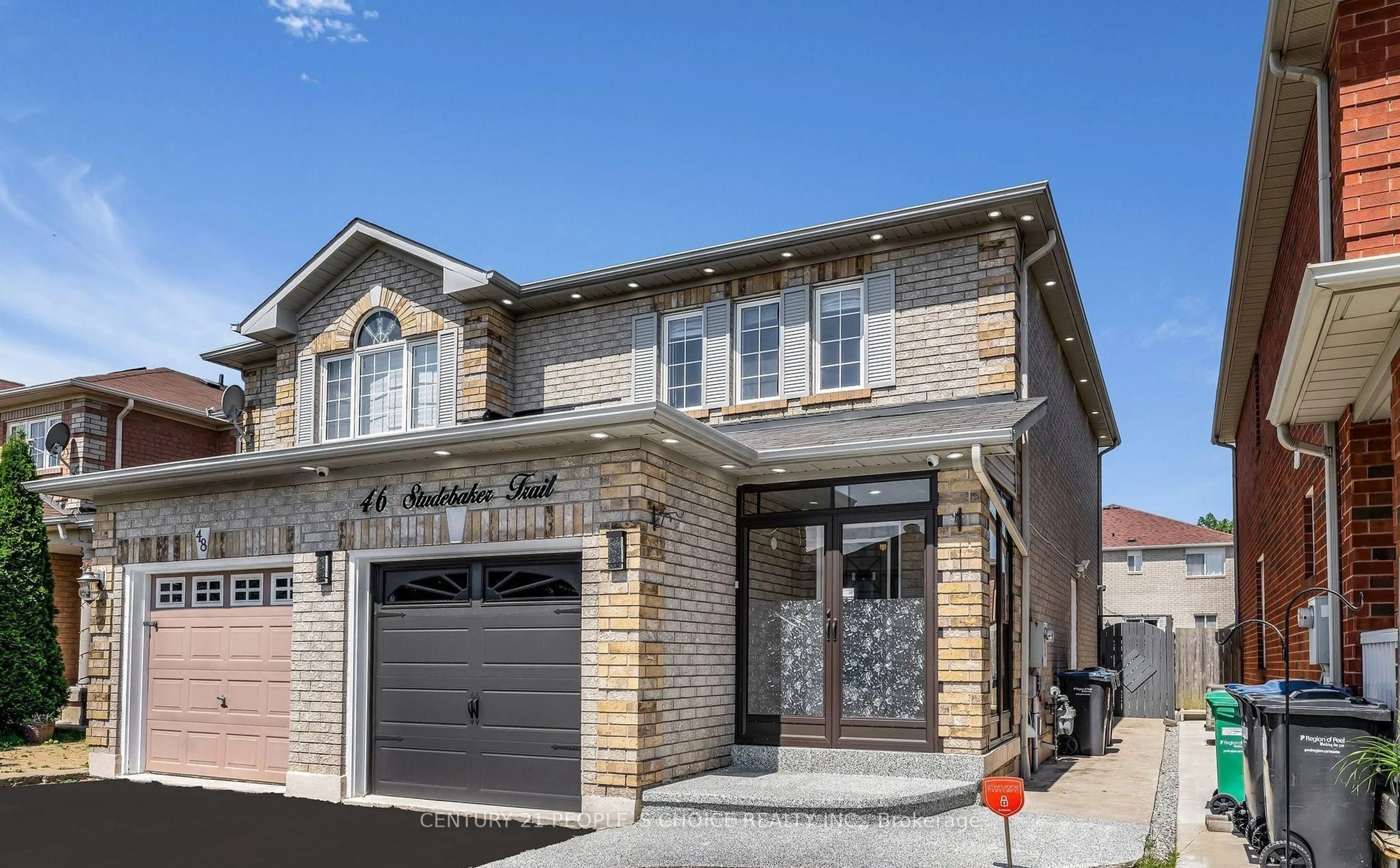 Home with brick exterior material, street for 46 Studebaker Tr, Brampton Ontario L7A 3A5