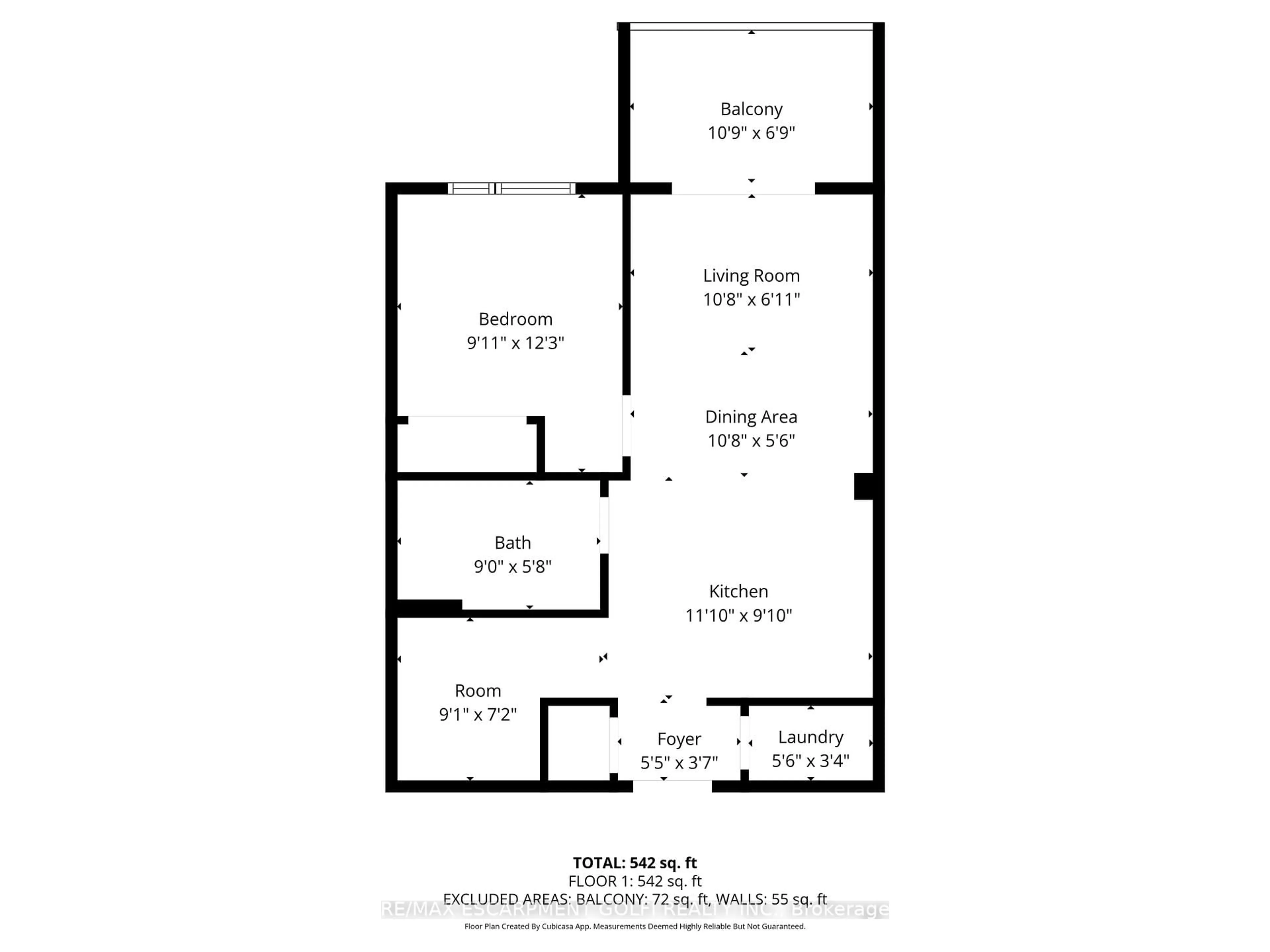 Floor plan for 470 Gordon Krantz Ave #204, Milton Ontario L9T 2X5