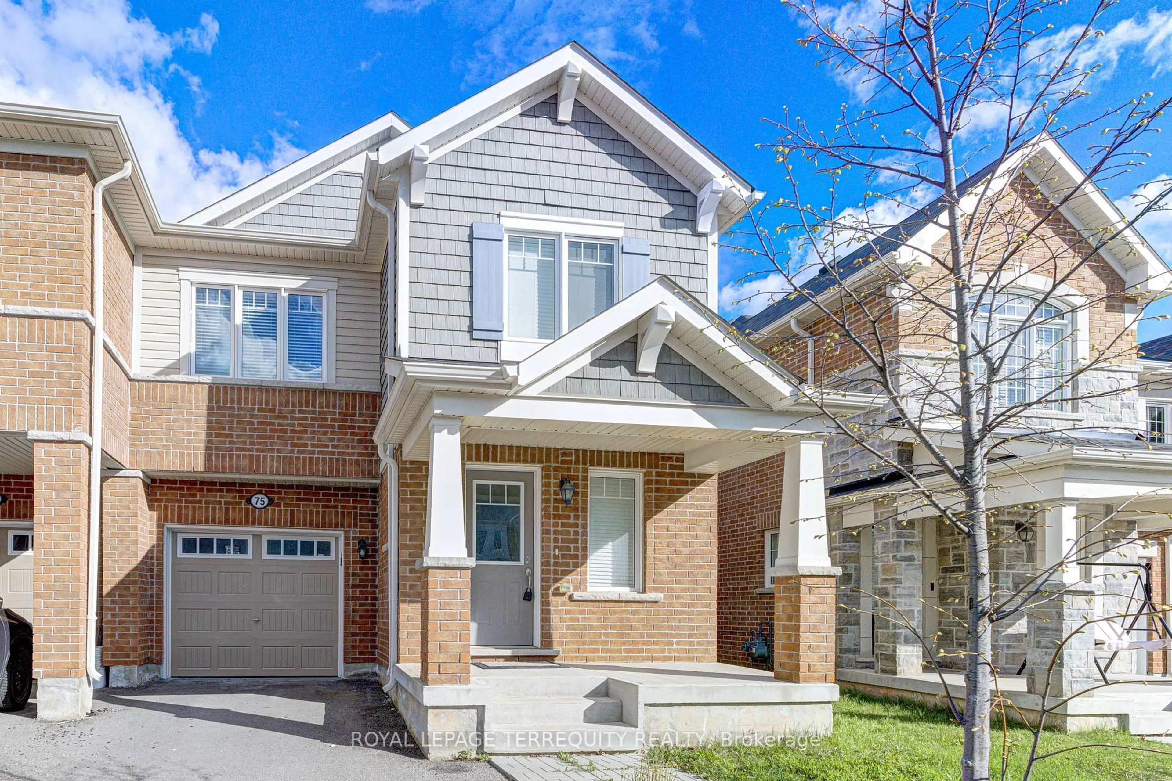 Home with brick exterior material, street for 75 Reichert Crt, Milton Ontario L9T 8R6
