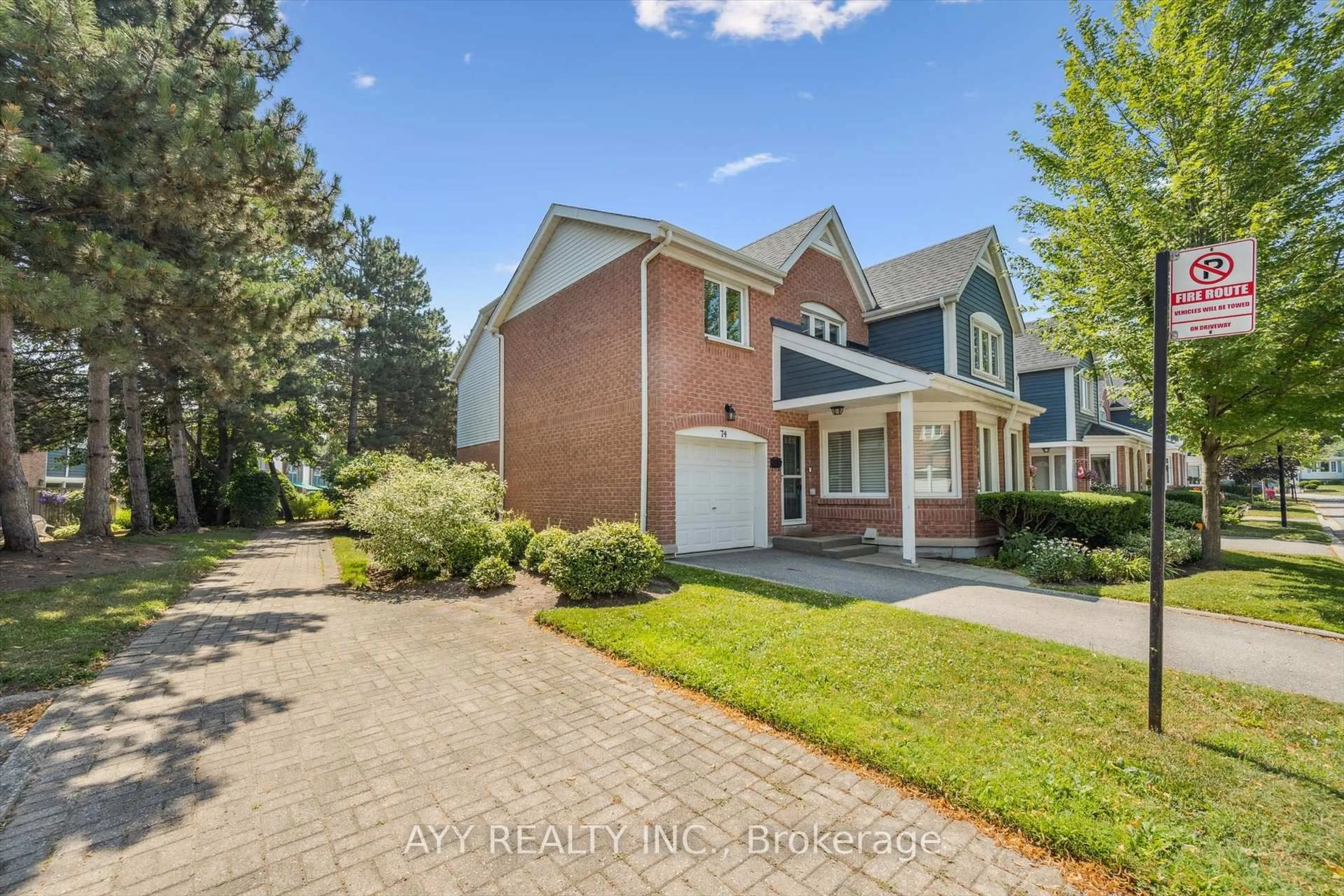 Home with brick exterior material, street for 2155 South Millway #74, Mississauga Ontario L5L 3S1