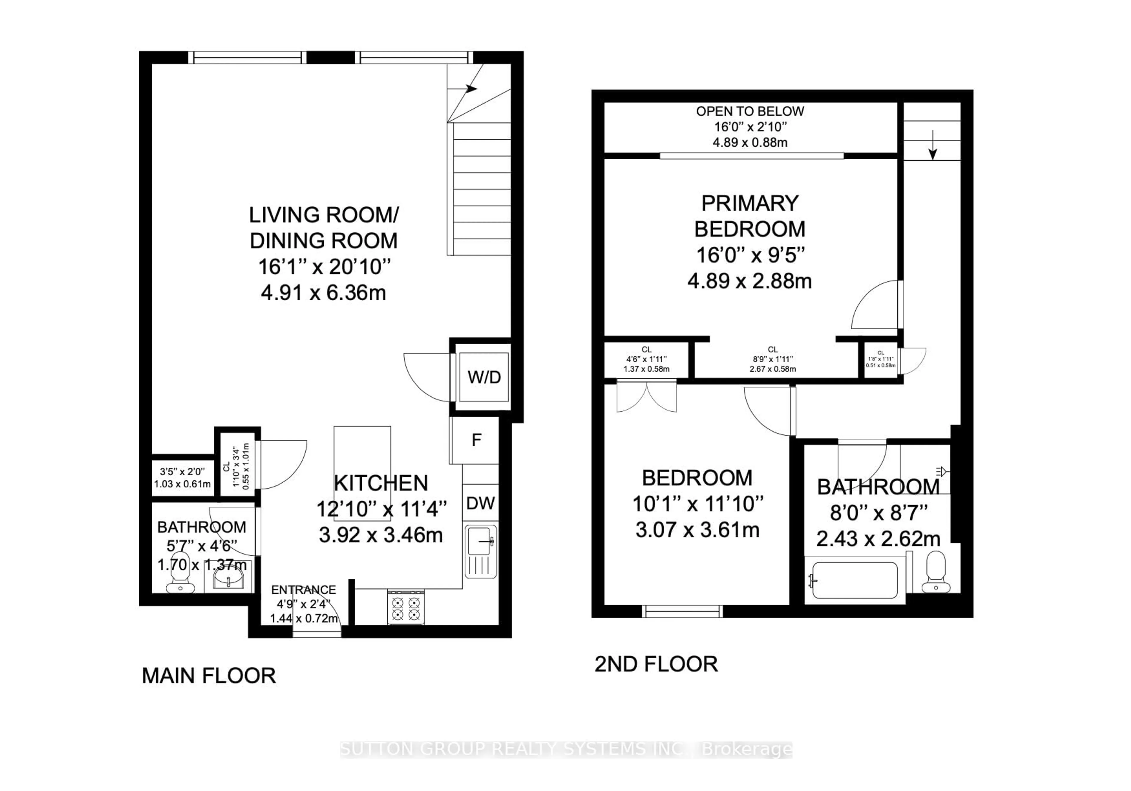 Floor plan for 1100 Lansdowne Ave #332, Toronto Ontario M6H 4K1