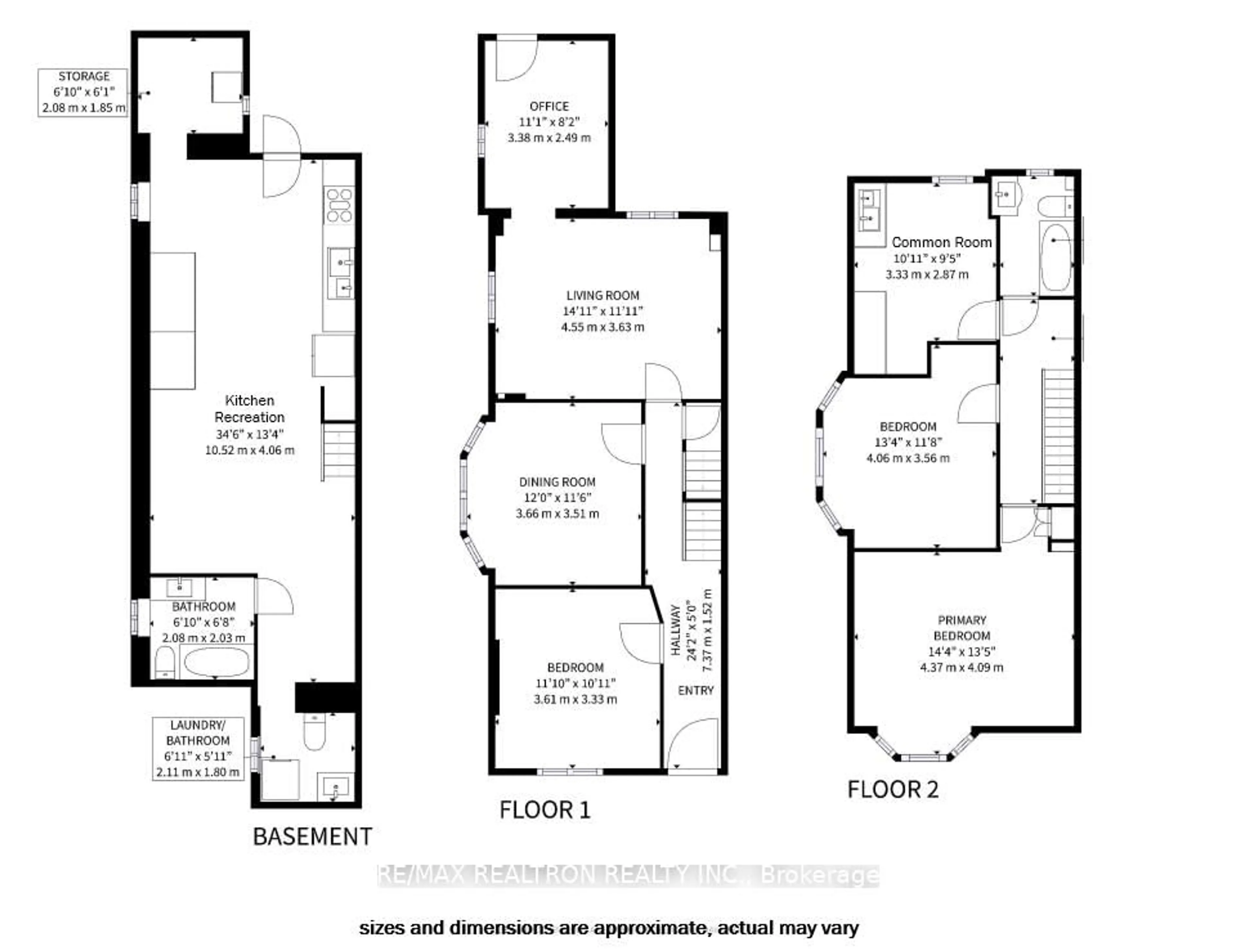 Floor plan for 318 Westmoreland Ave, Toronto Ontario M6H 3A5