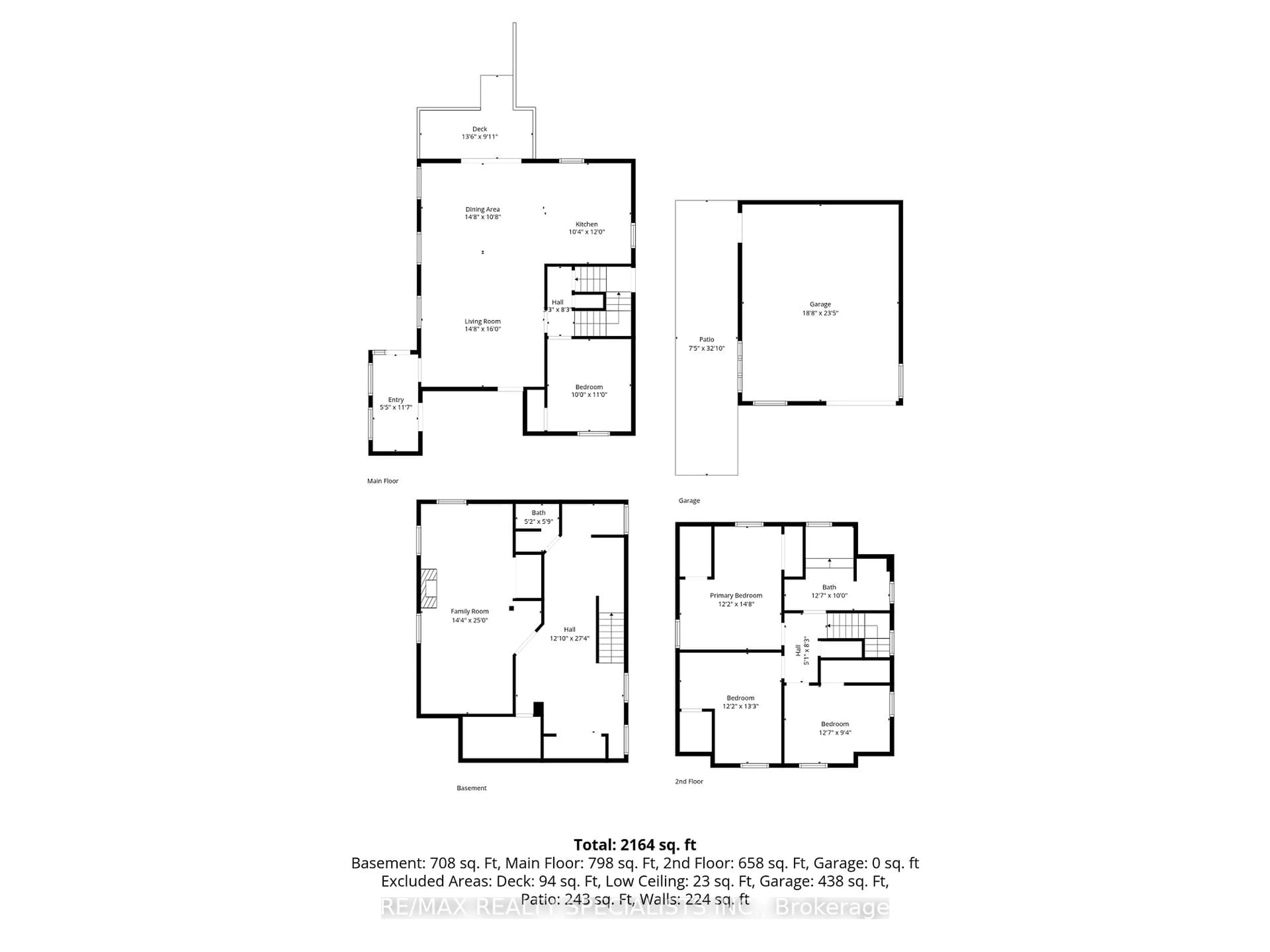 Floor plan for 123 Mill St, Brampton Ontario L6Y 1T4