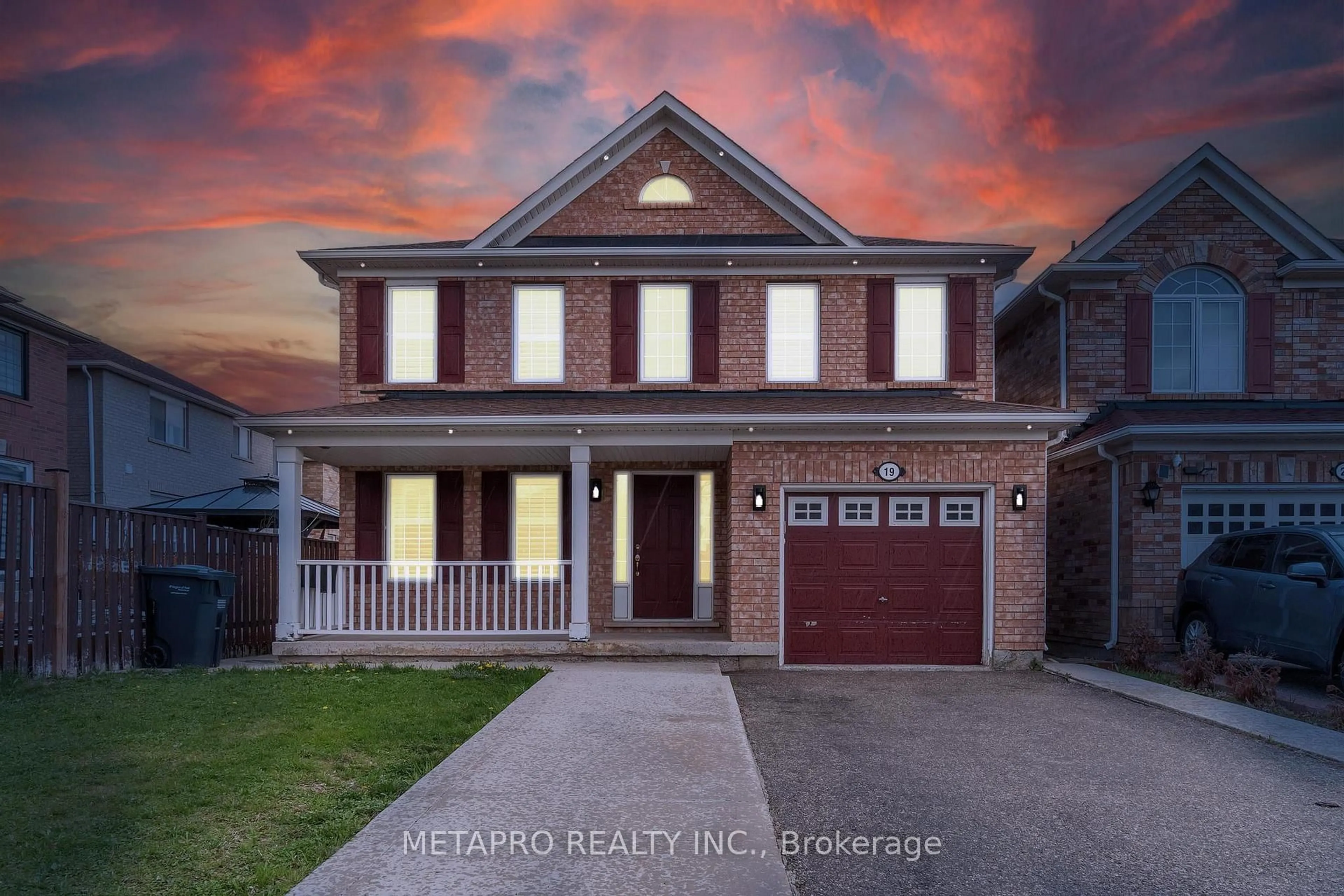 Home with brick exterior material, street for 19 Firwood Cres, Brampton Ontario L6P 2J6