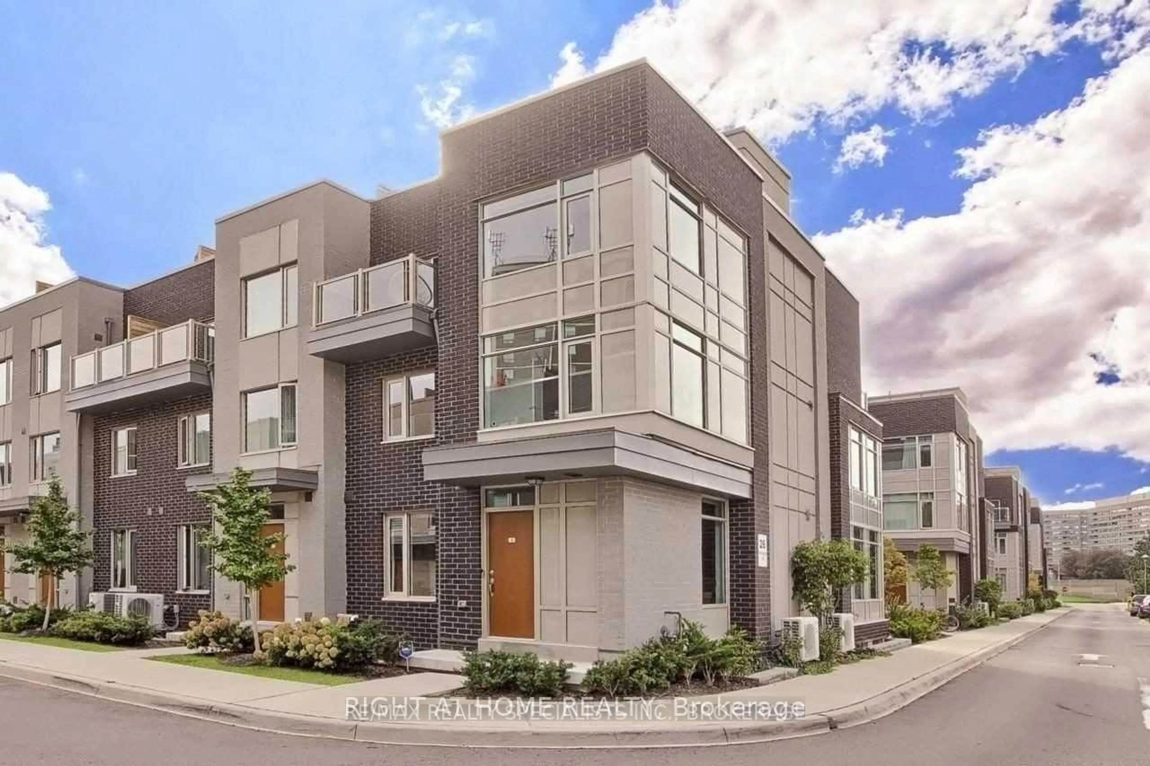 Home with brick exterior material, street for 26 Applewood Lane #49, Toronto Ontario M9C 0C1