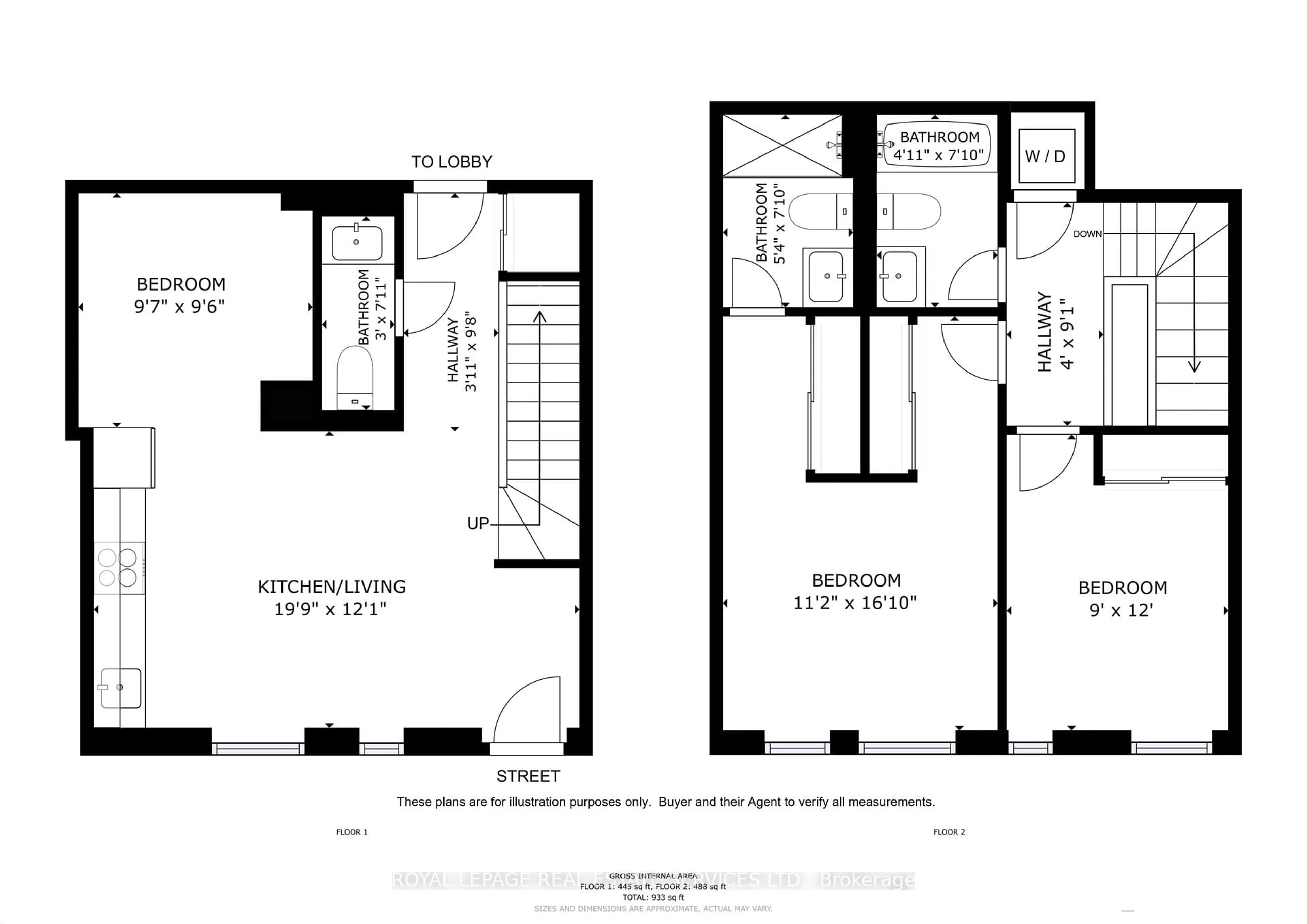 Floor plan for 36 Zorra St #105, Toronto Ontario M8Z 0G5