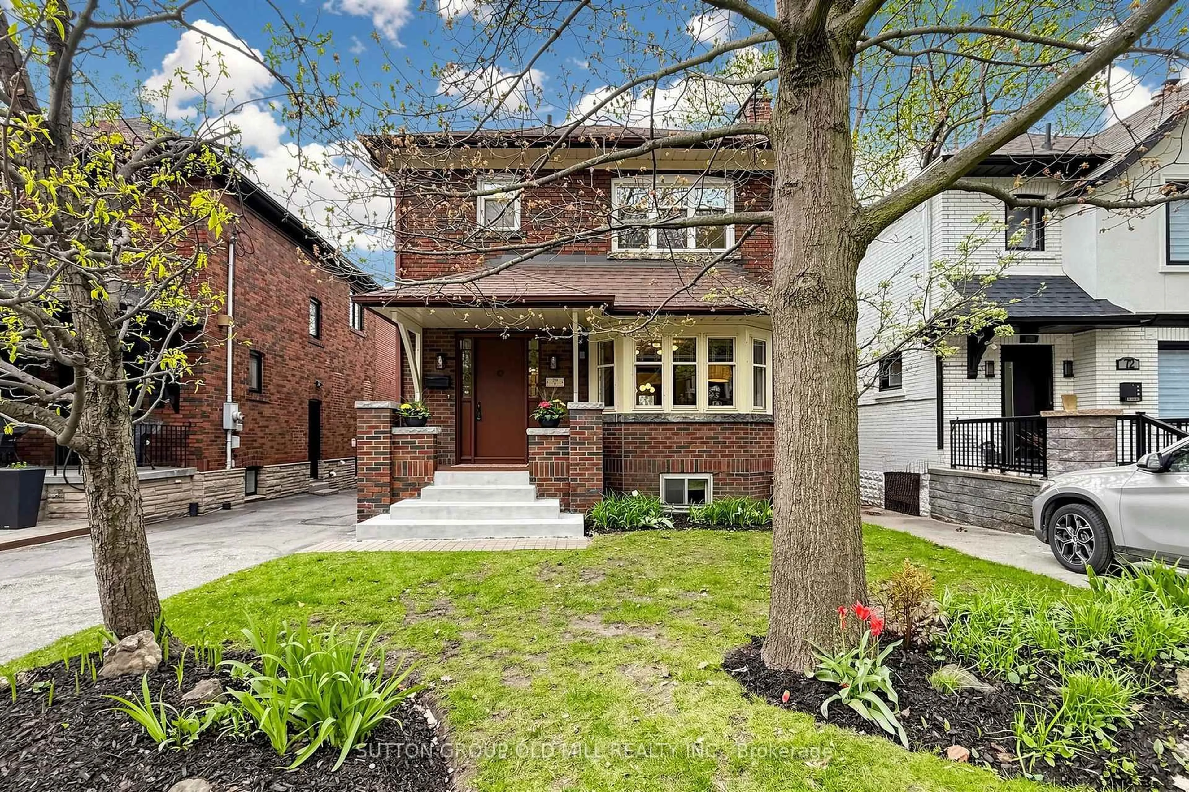 Home with brick exterior material, street for 70 Riverview Gdns, Toronto Ontario M6S 4E5