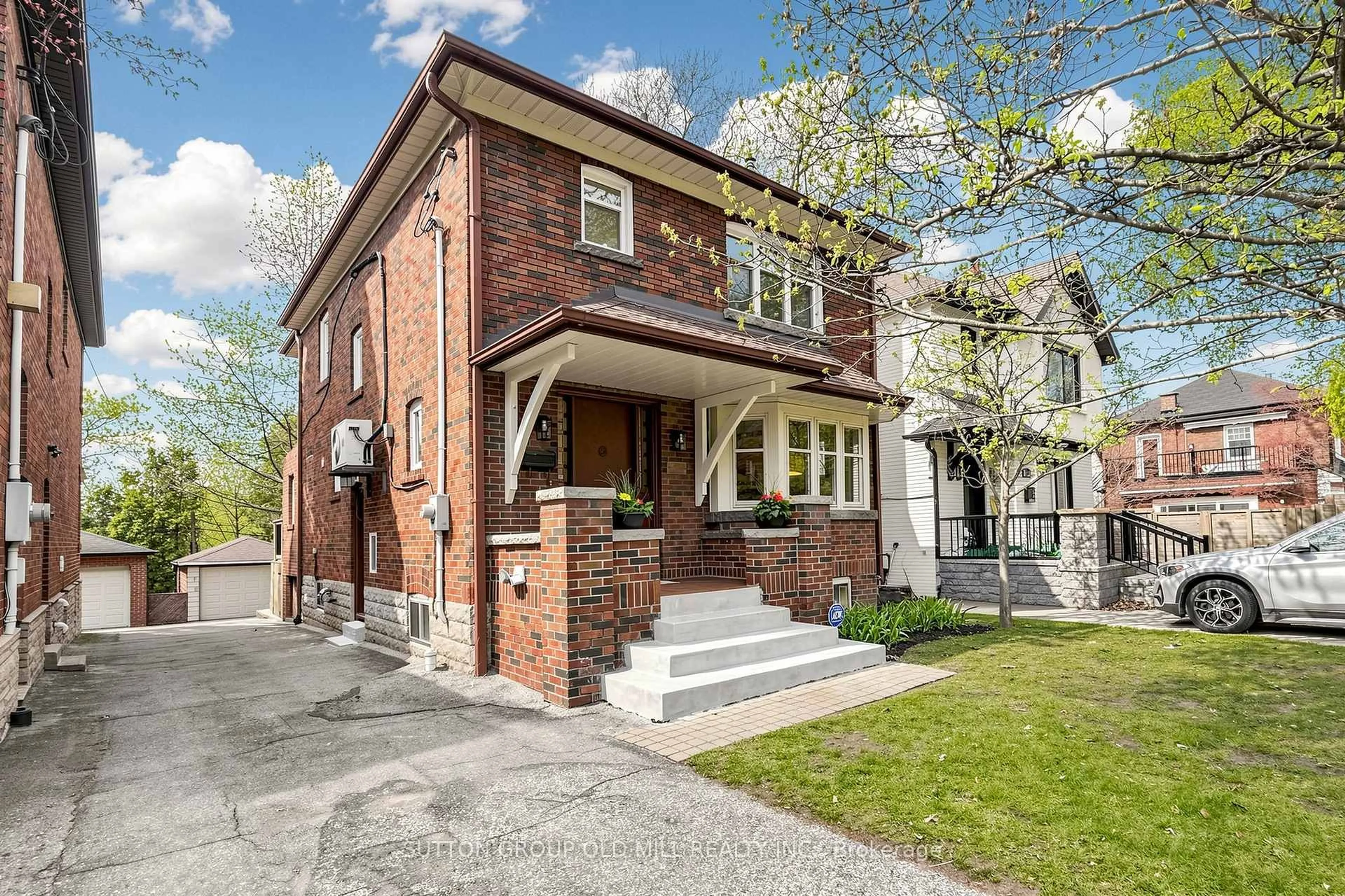 Home with brick exterior material, street for 70 Riverview Gdns, Toronto Ontario M6S 4E5