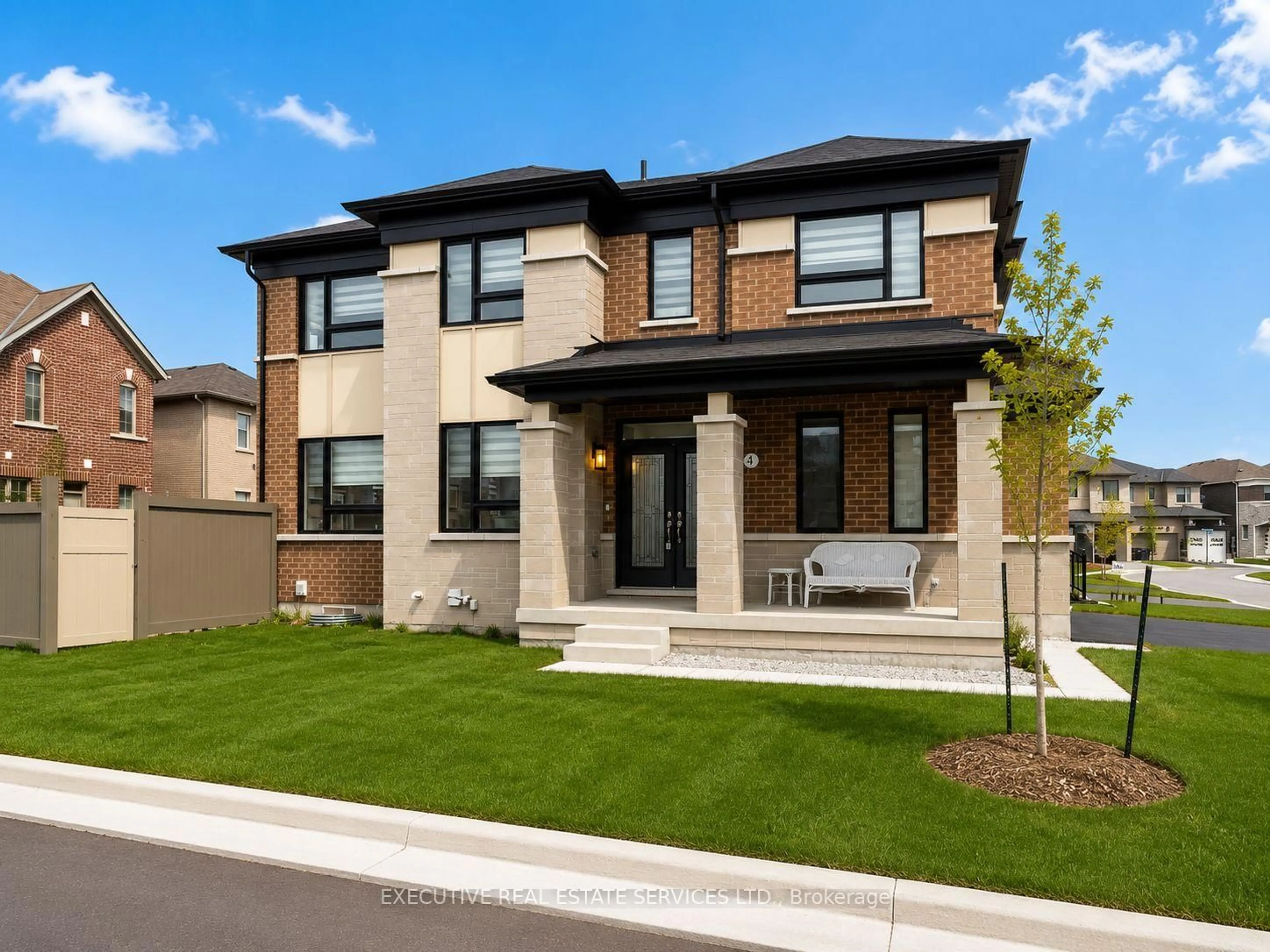 Home with brick exterior material, street for 4 Brenscombe Rd, Brampton Ontario L7A 5E8