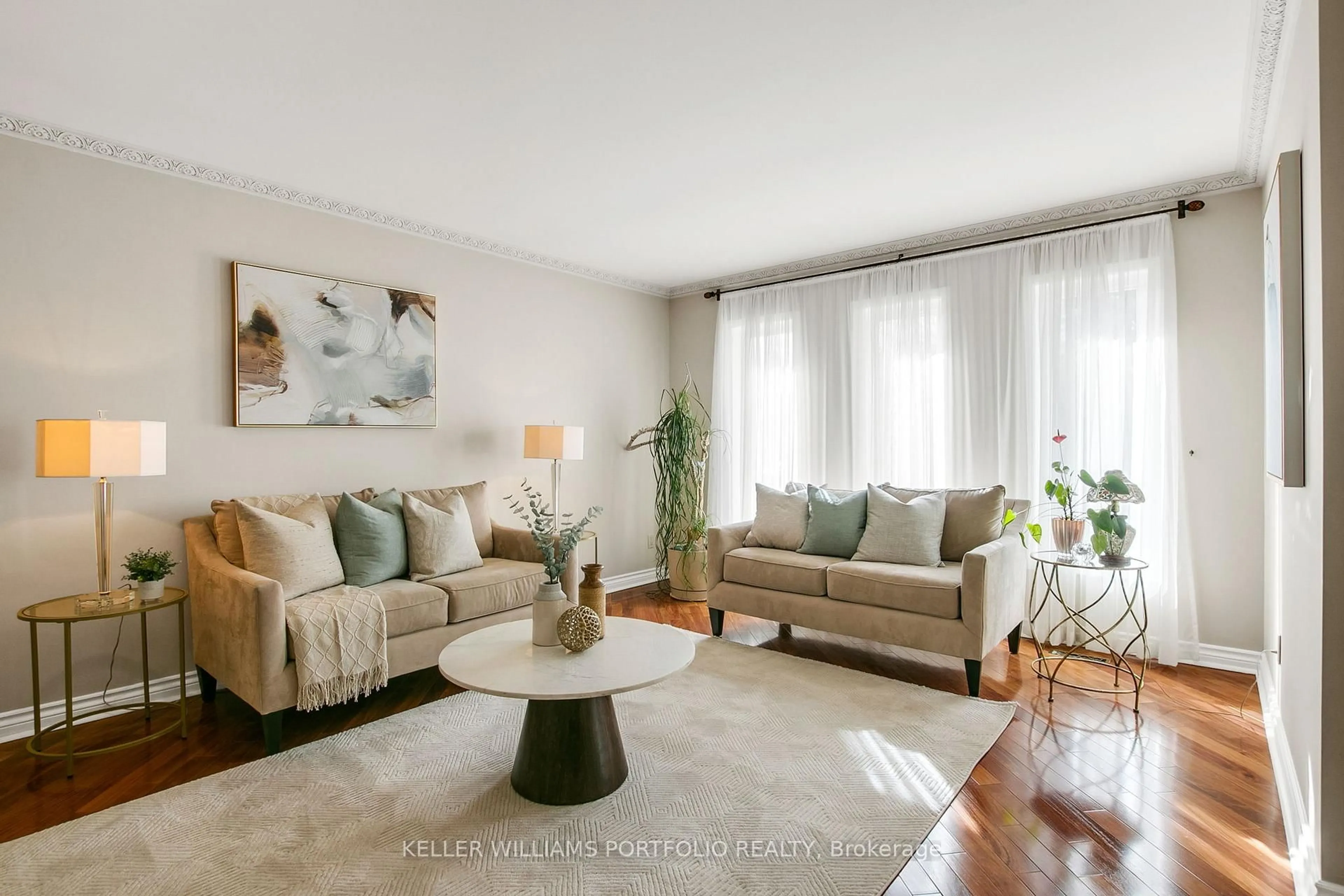 Living room with furniture, unknown for 4 Neiltree Crt, Toronto Ontario M9C 5C3