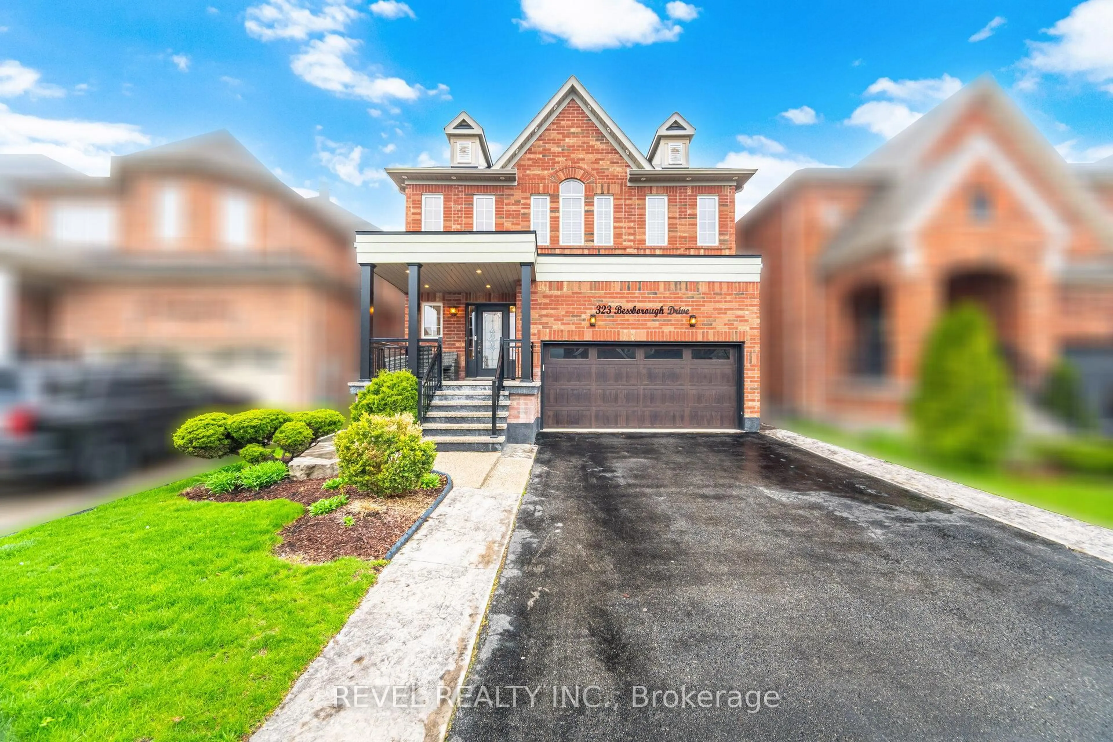 Home with brick exterior material, street for 323 BESSBOROUGH Dr, Milton Ontario L9T 8P5
