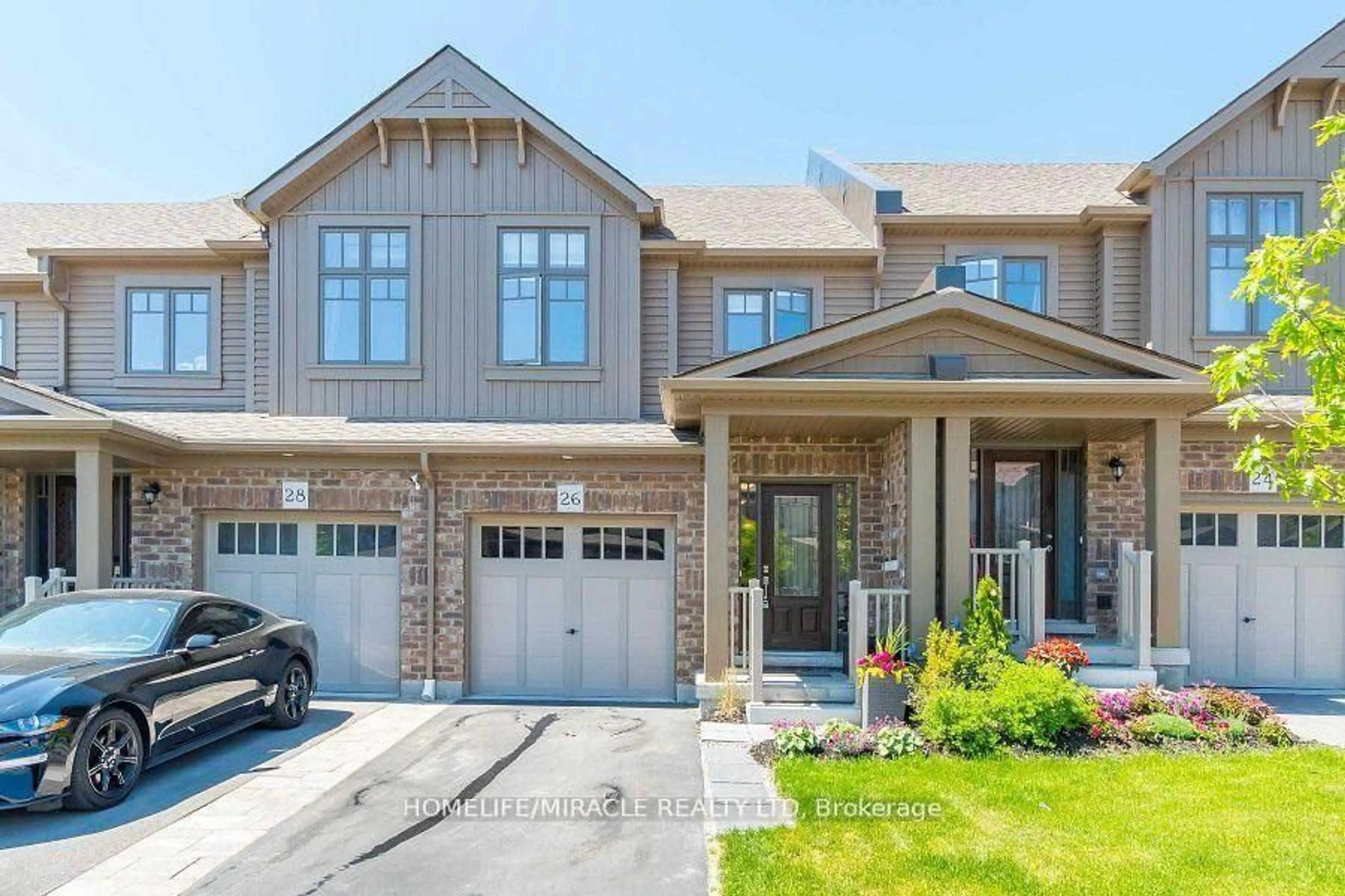 Home with brick exterior material, street for 26 Winterton Crt, Orangeville Ontario L9W 7N5