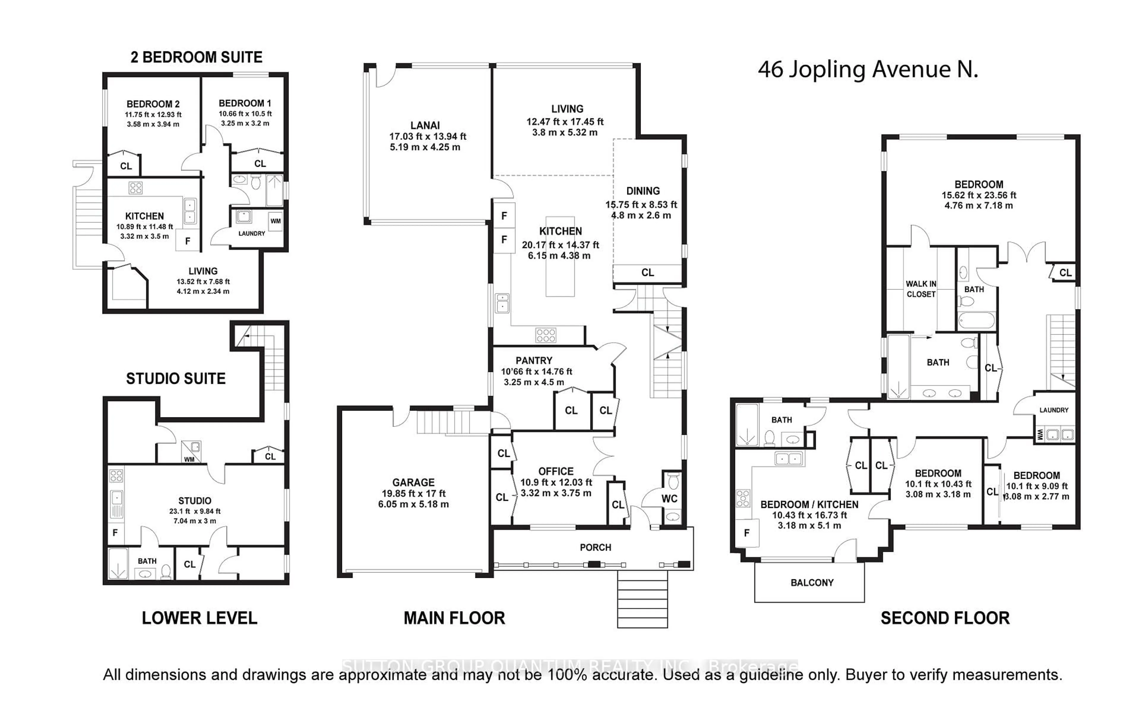 Floor plan for 46 Jopling Ave, Toronto Ontario M9B 4G2