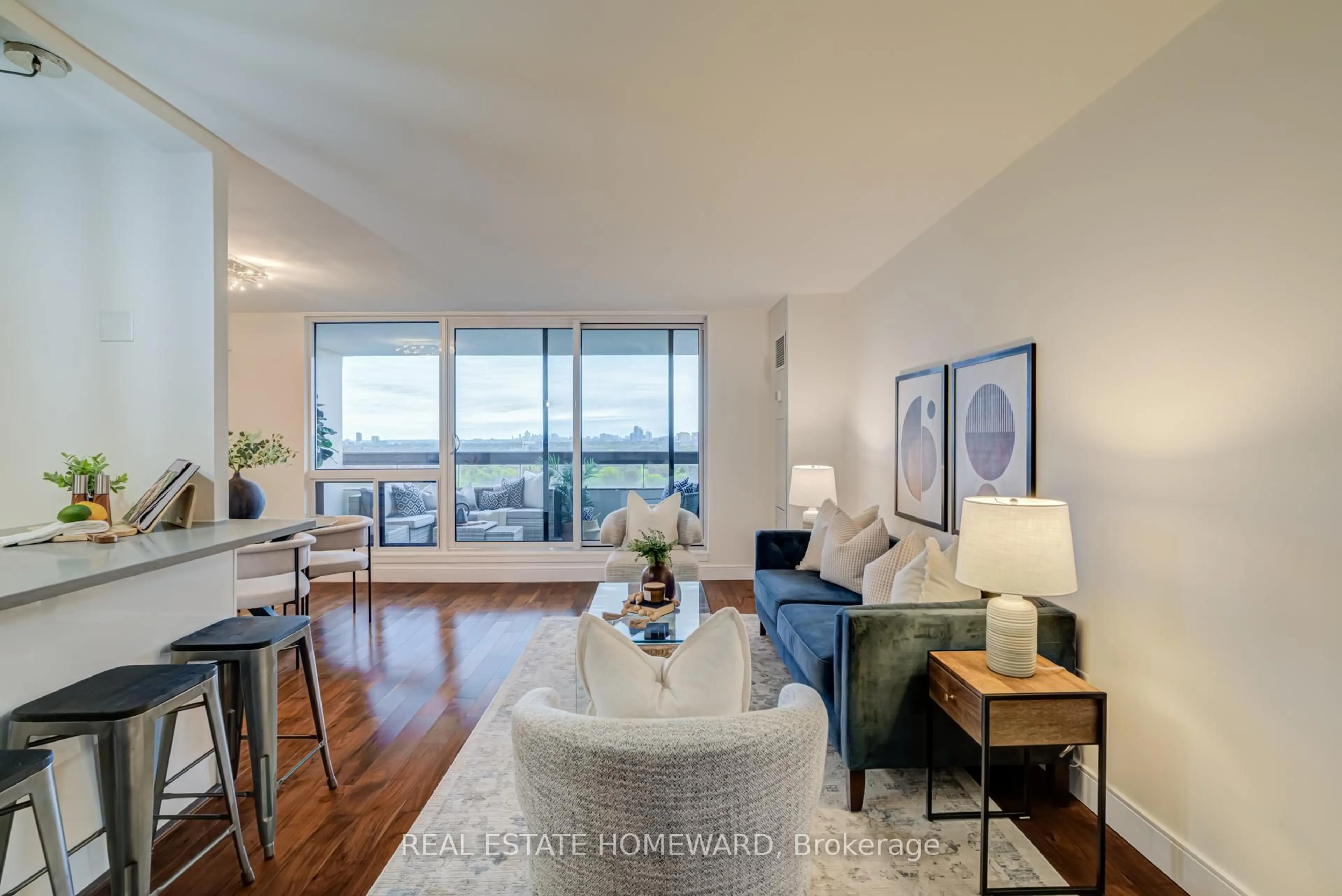 Living room with furniture, unknown for 100 Quebec Ave #1610, Toronto Ontario M6P 4B8