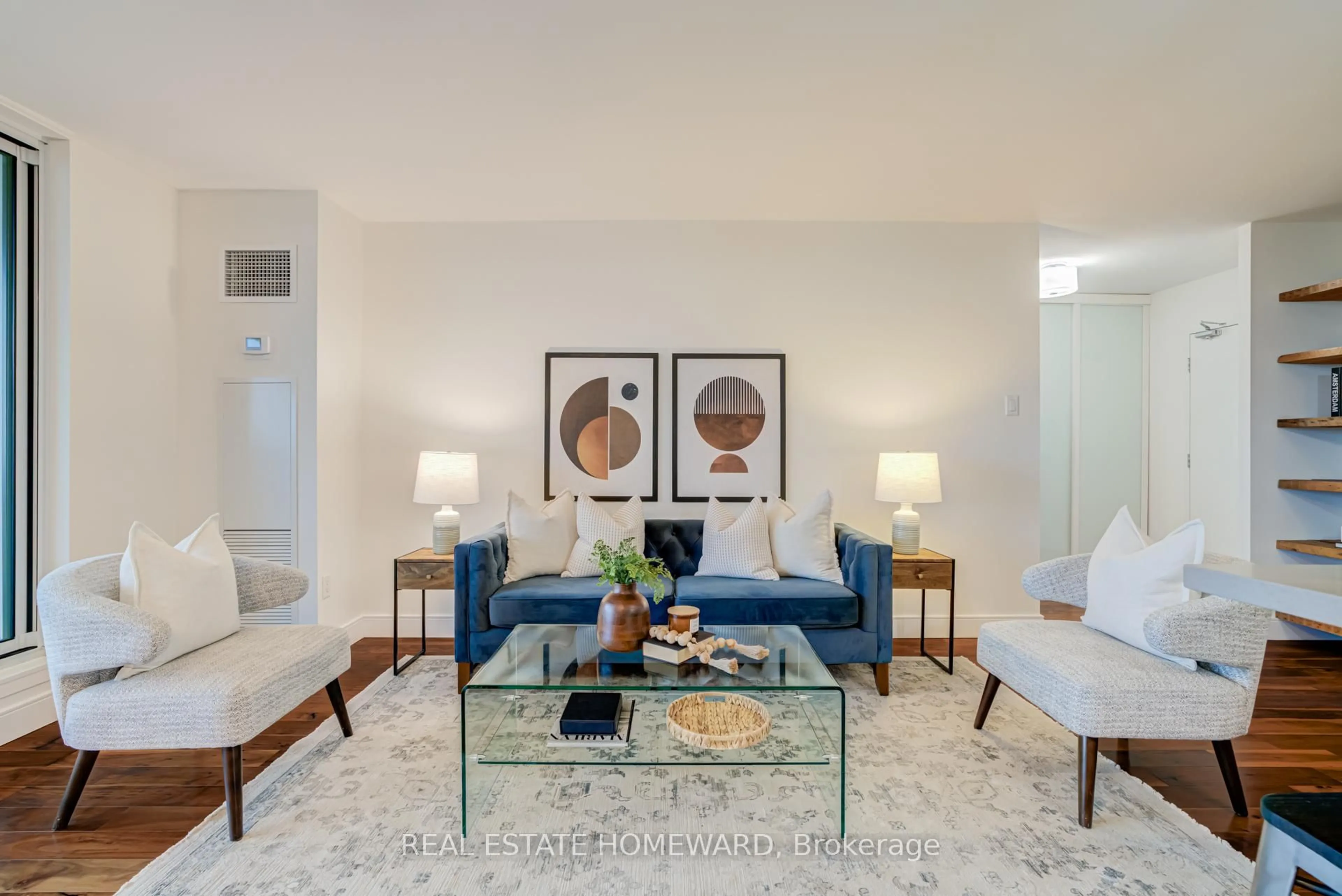 Living room with furniture, unknown for 100 Quebec Ave #1610, Toronto Ontario M6P 4B8