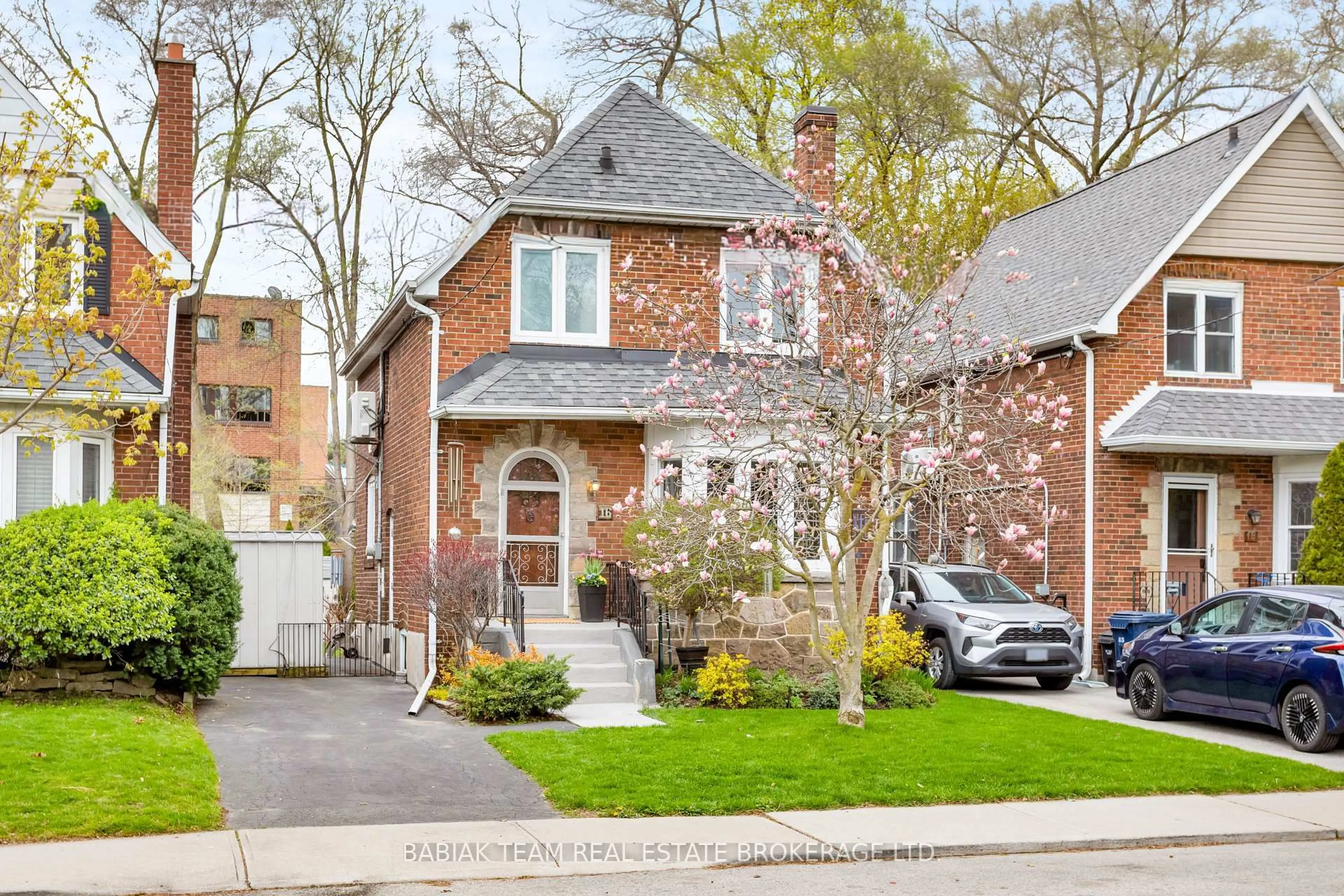 Home with brick exterior material, street for 16 Coe Hill Dr, Toronto Ontario M6S 3C8