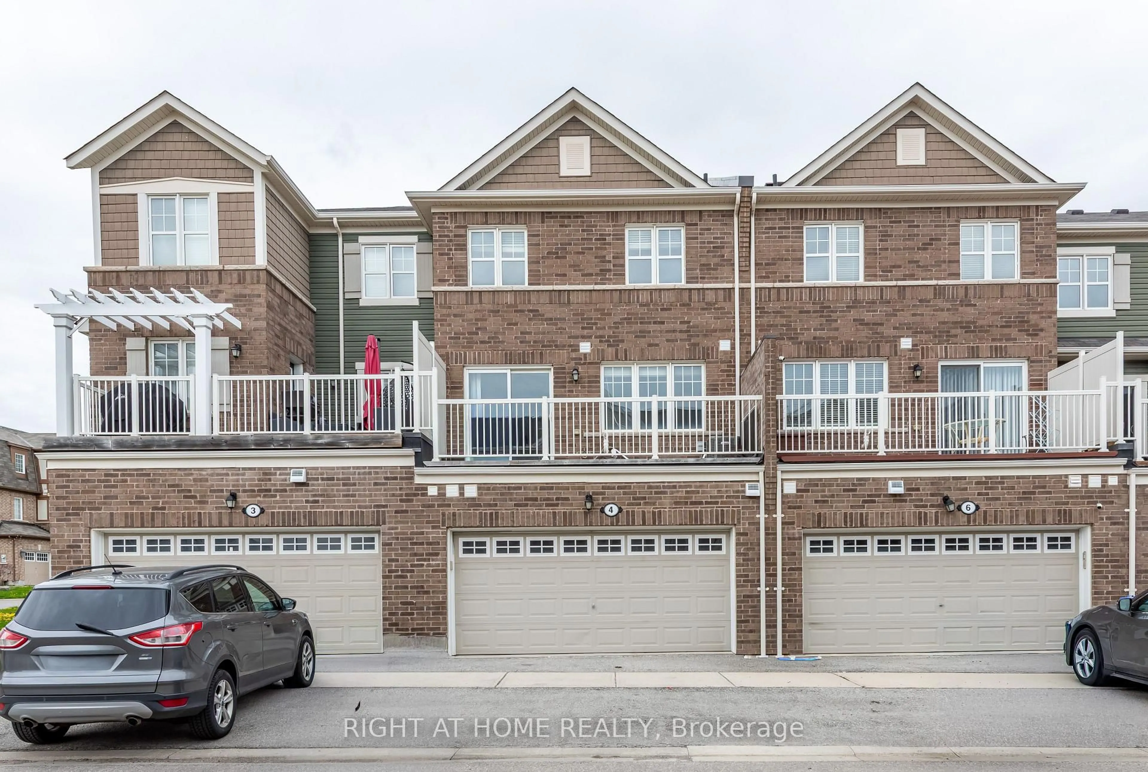 A pic from outside/outdoor area/front of a property/back of a property/a pic from drone, street for 4 Hafia St #., Brampton Ontario L7A 0A8
