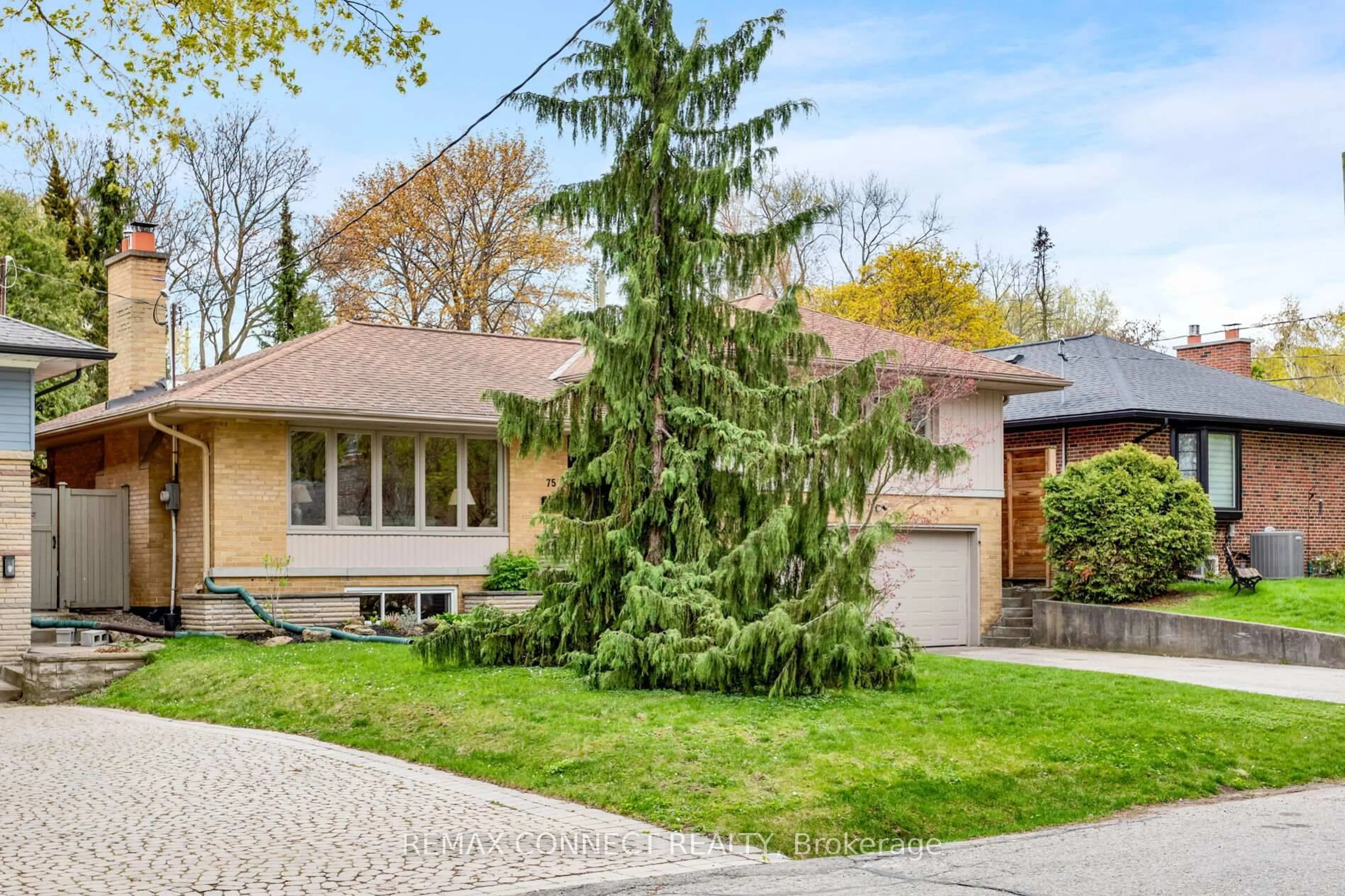 Home with brick exterior material, street for 75 Glenellen Dr, Toronto Ontario M8Y 2H2