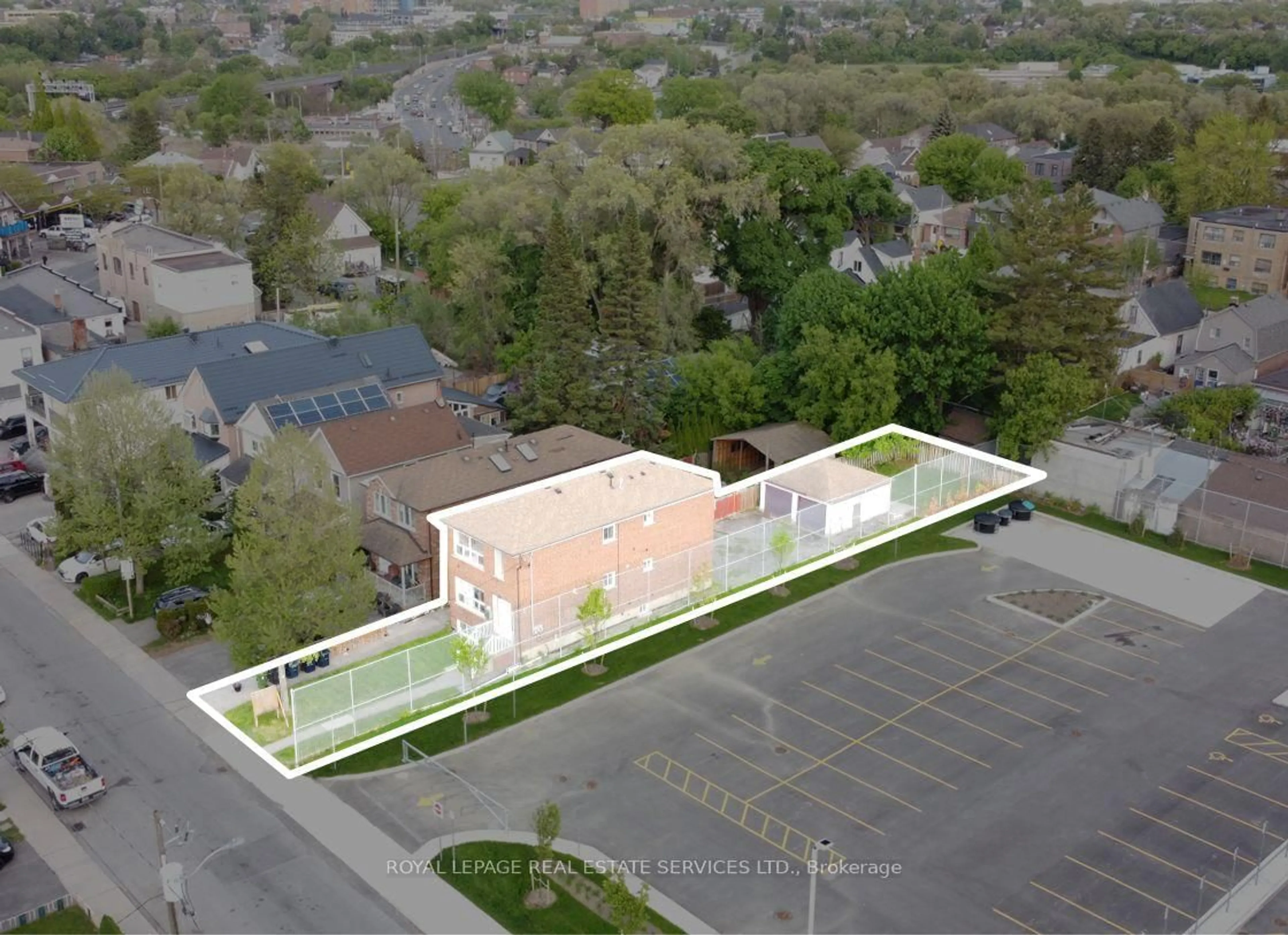 A pic from outside/outdoor area/front of a property/back of a property/a pic from drone, unknown for 11 Dennis Ave, Toronto Ontario M6N 2T7