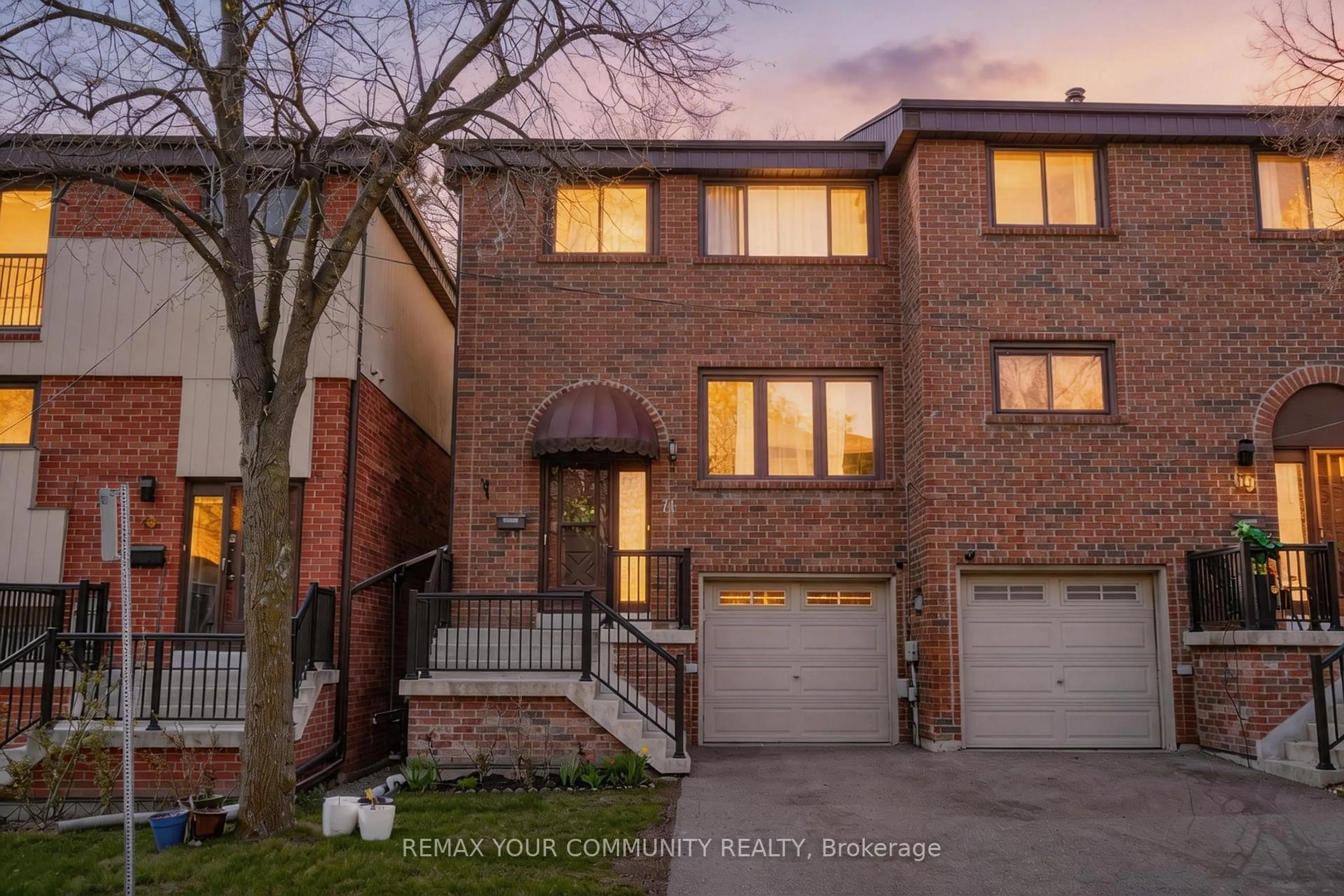Home with brick exterior material, street for 71 Maple Branch Path, Toronto Ontario M9P 3T4