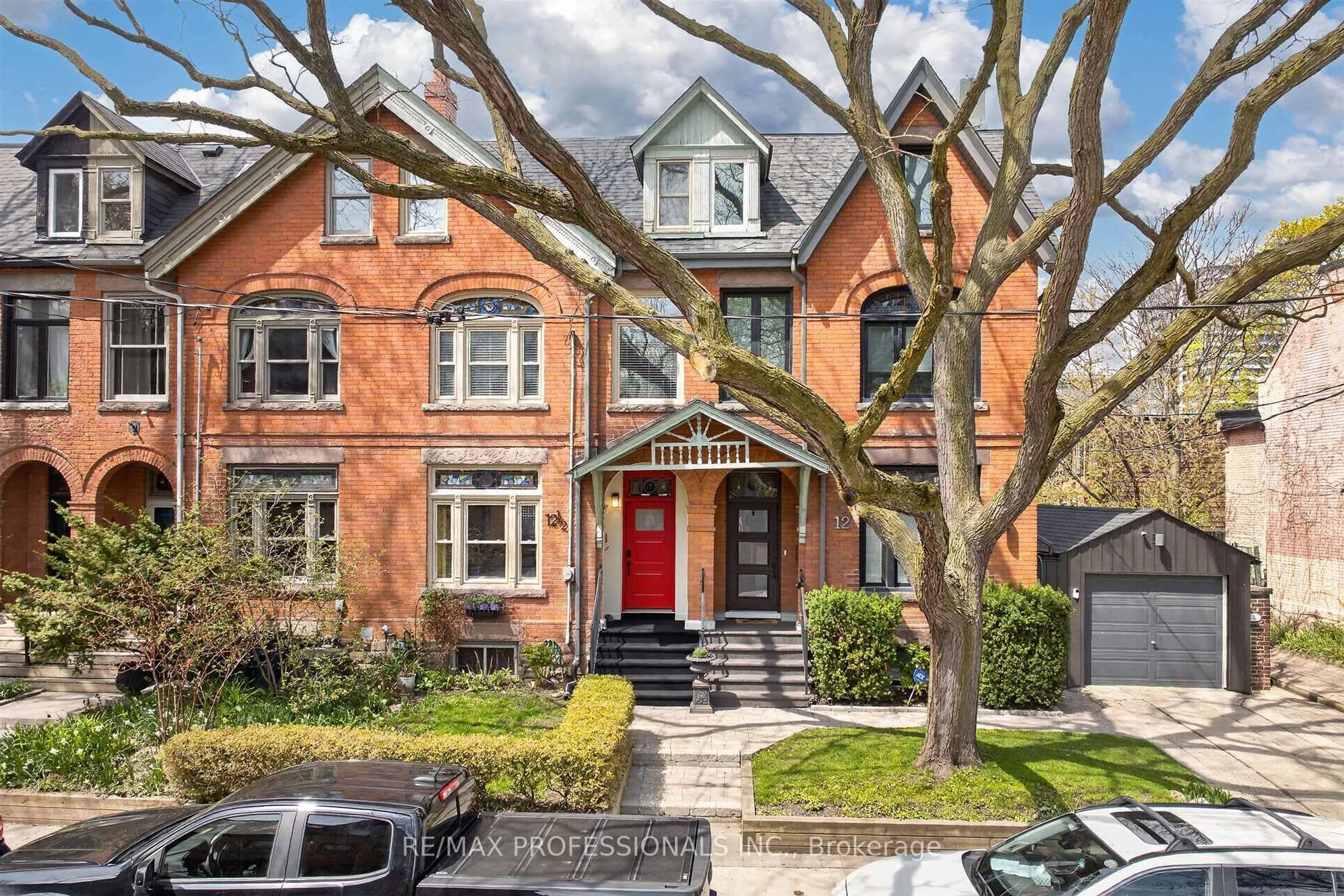 Home with brick exterior material, street for 12 1/2 Melbourne Ave, Toronto Ontario M6K 1K3