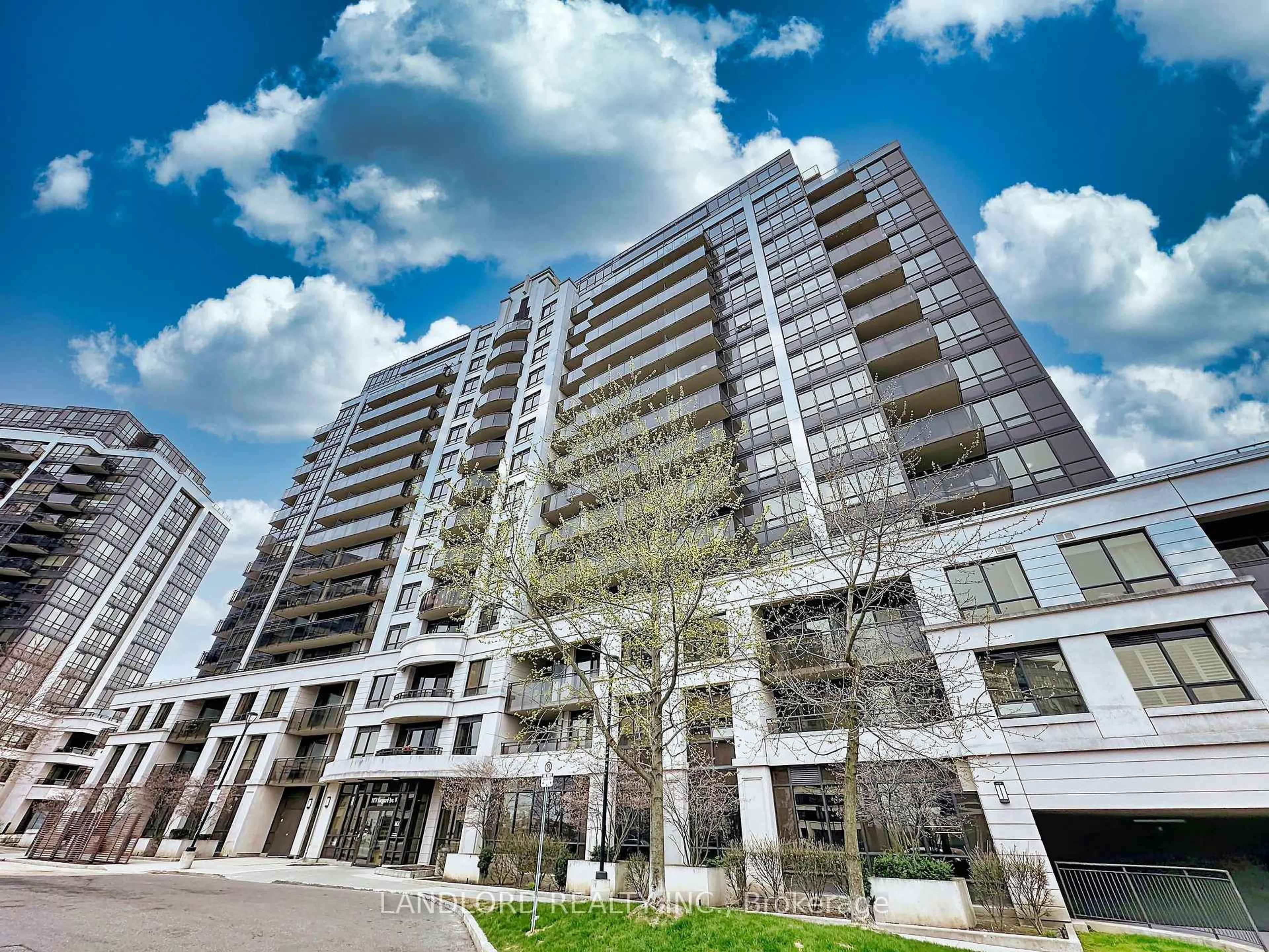 A pic from outside/outdoor area/front of a property/back of a property/a pic from drone, building for 1070 Sheppard Ave #801, Toronto Ontario M3J 0G8
