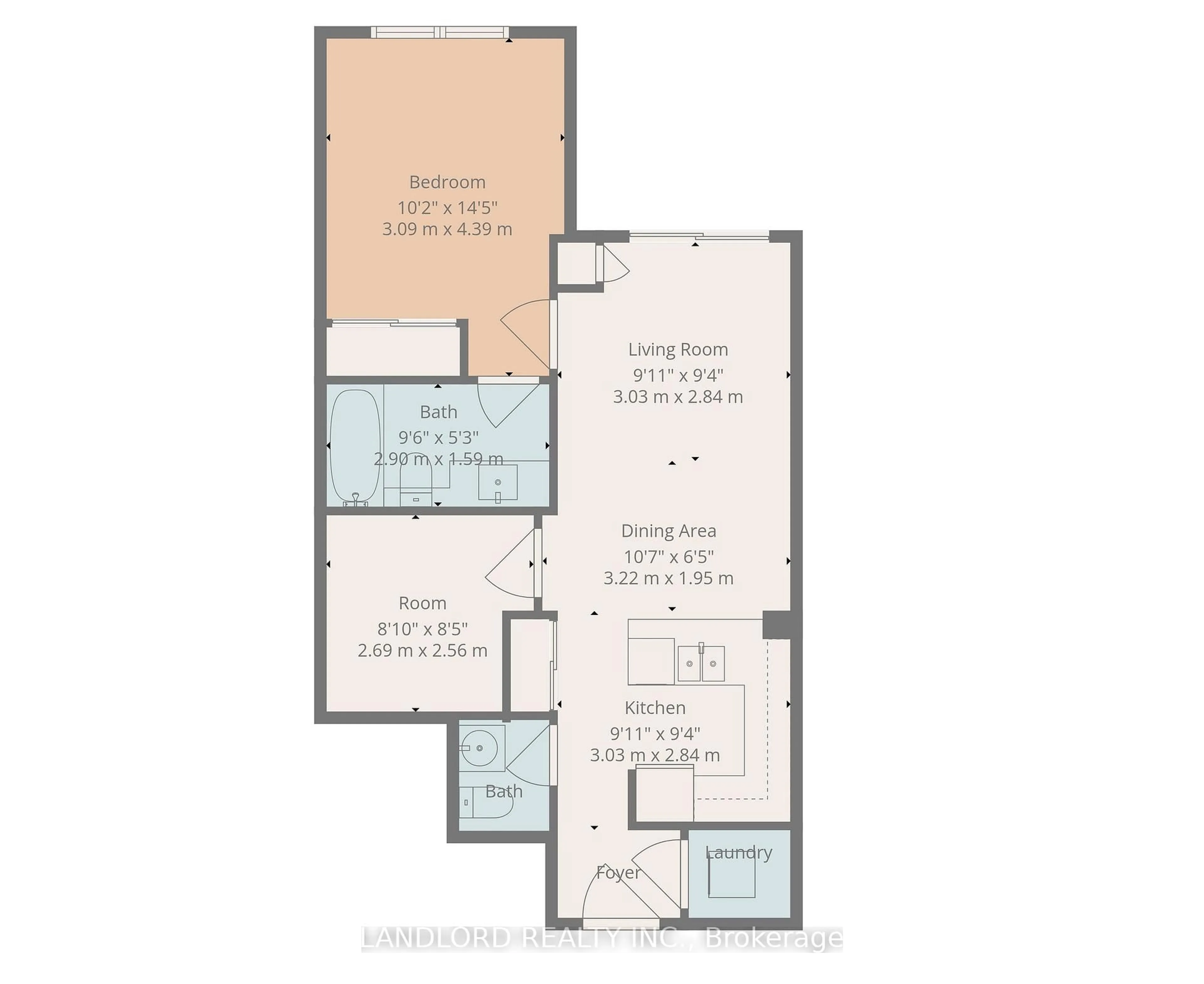 Floor plan for 1070 Sheppard Ave #801, Toronto Ontario M3J 0G8