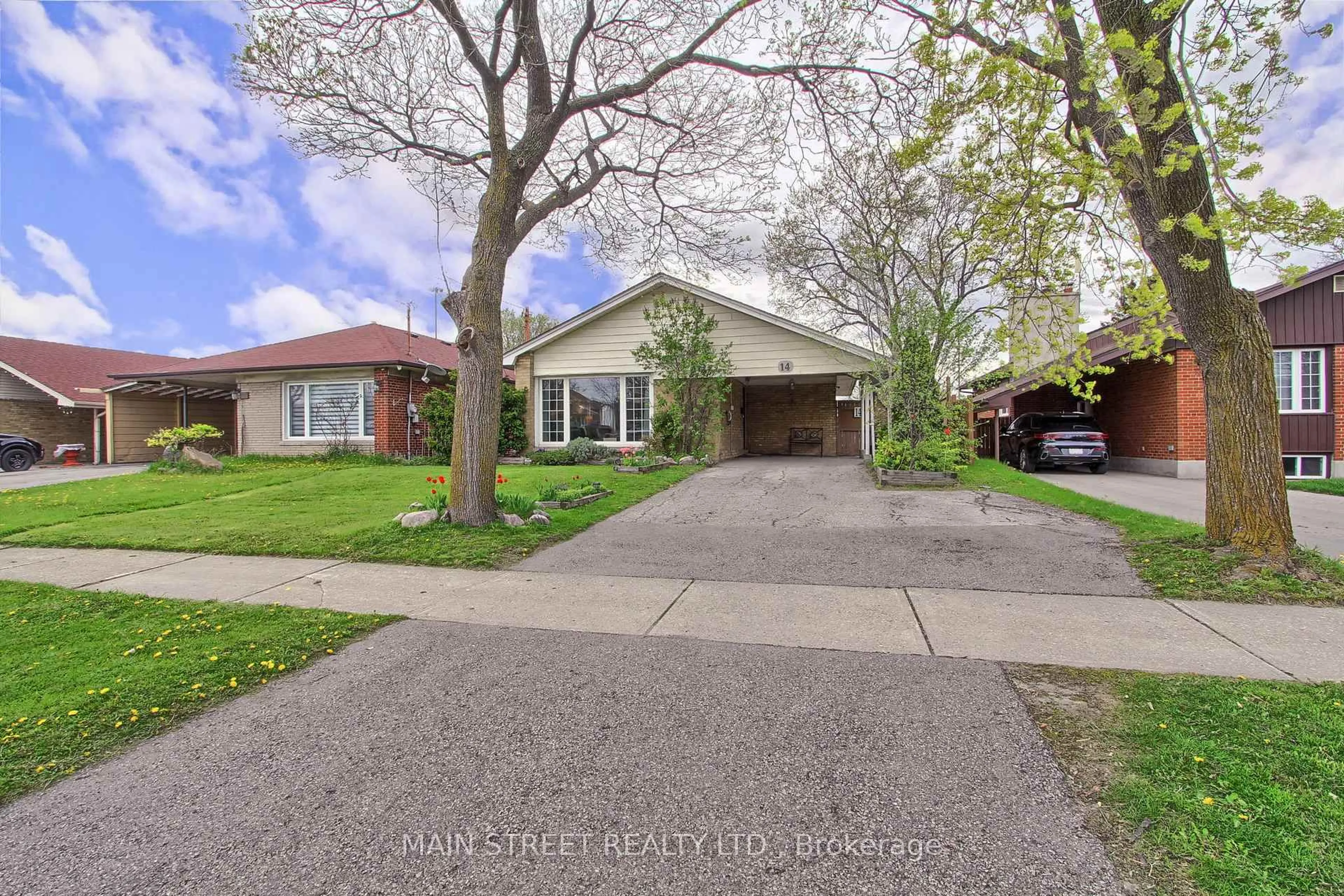 Home with brick exterior material, street for 14 Westhampton Dr, Toronto Ontario M9R 1X6