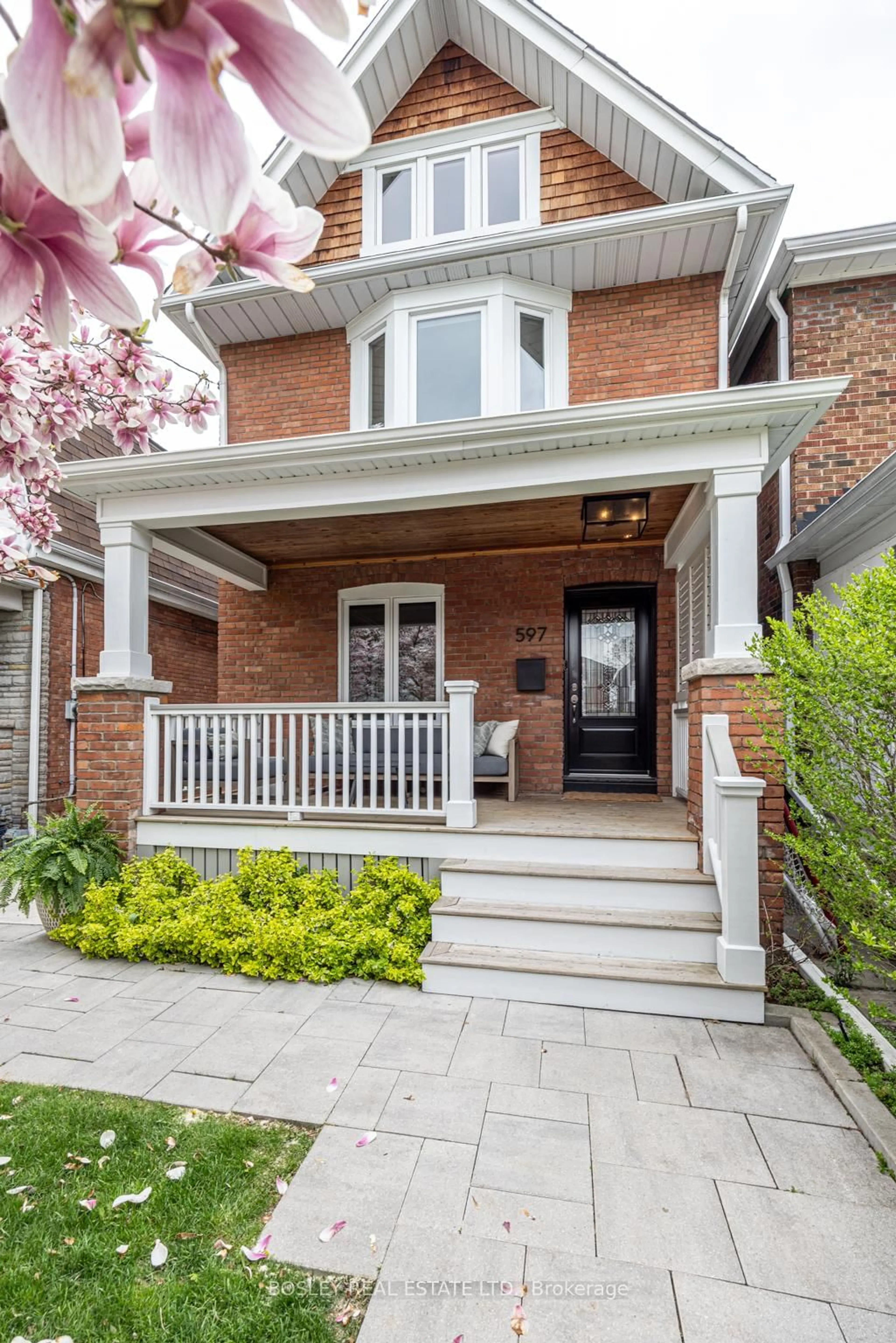 Home with brick exterior material, street for 597 Durie St, Toronto Ontario M6S 3H2