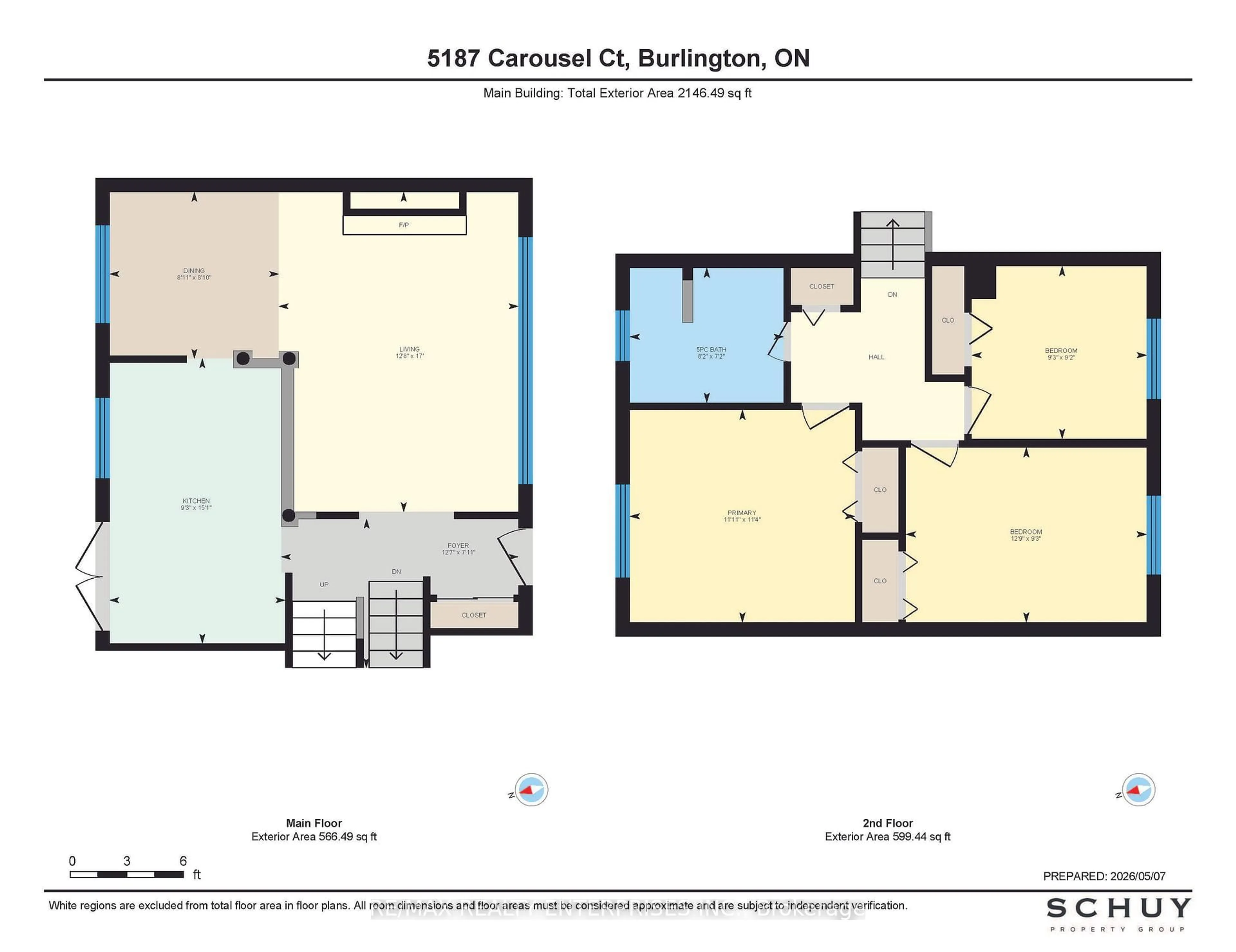 Floor plan for 5187 Carousel Crt, Burlington Ontario L7L 3W7