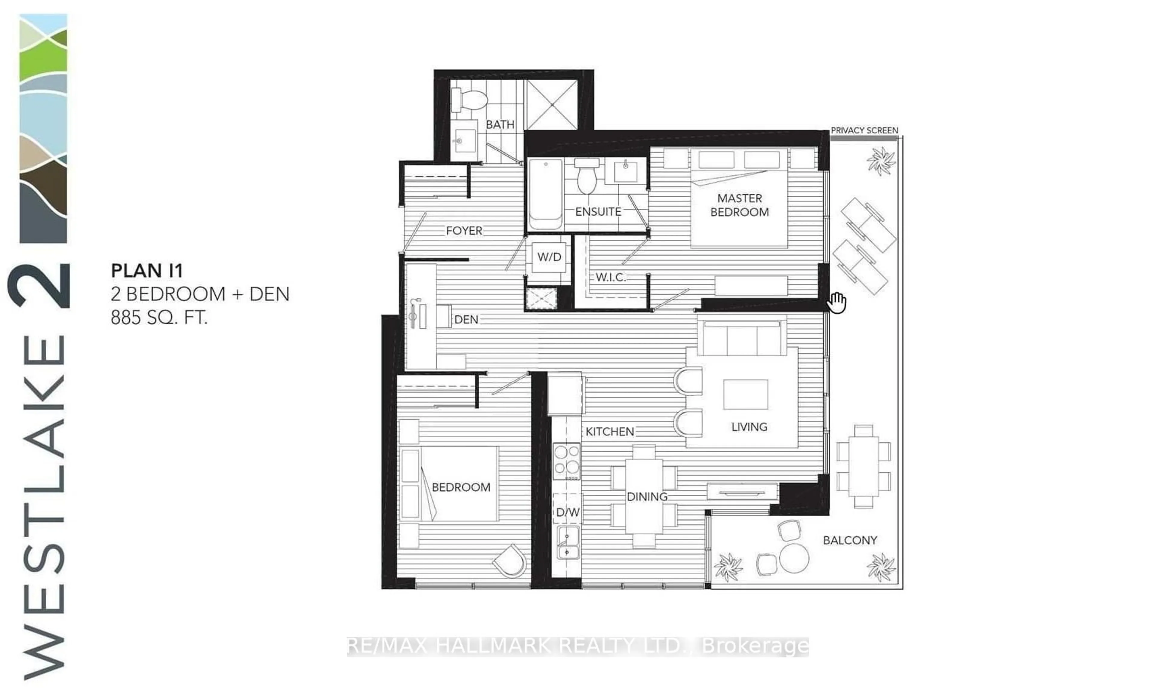 Floor plan for 2200 Lakeshore Blvd #2309, Toronto Ontario M8V 1A4