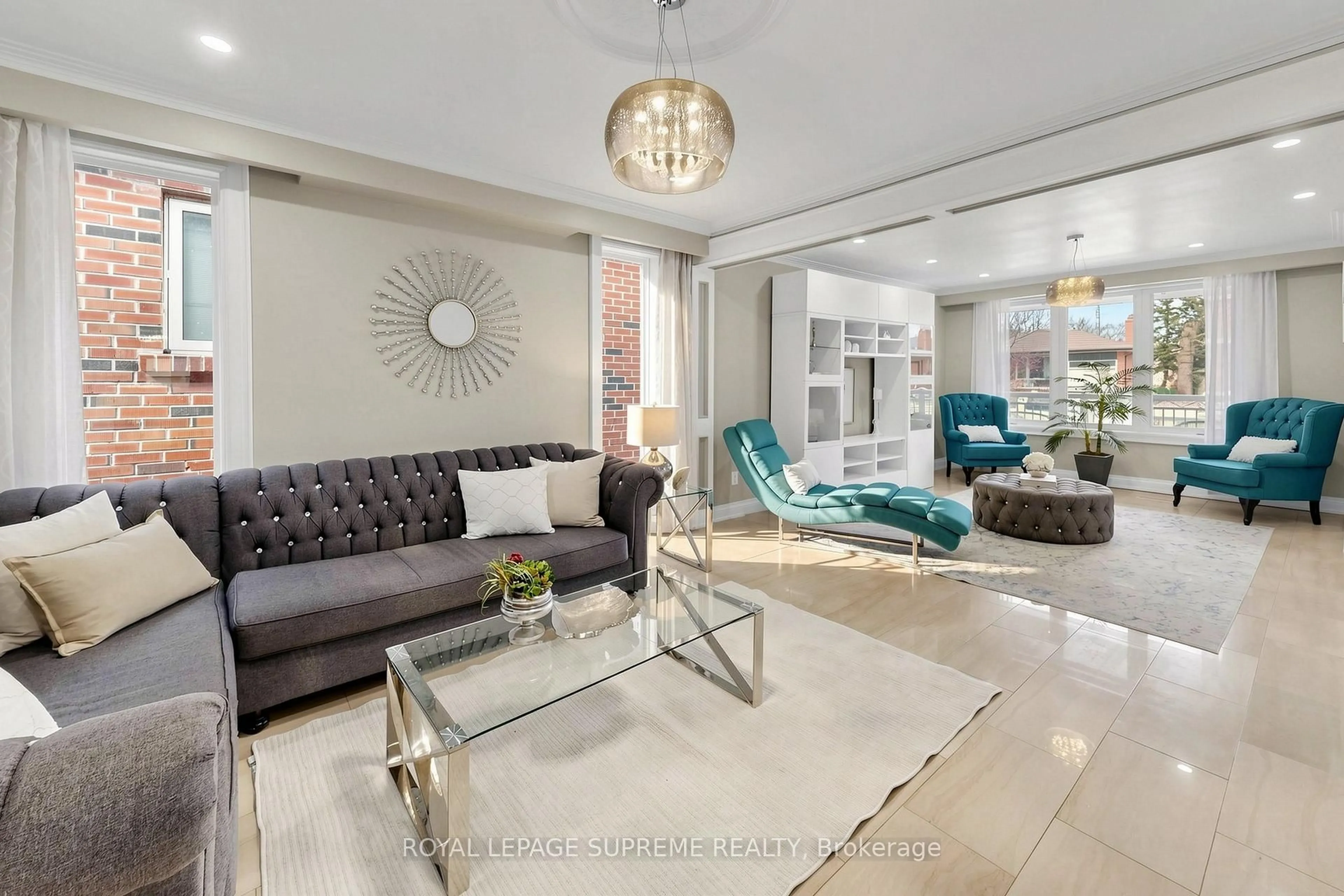 Living room with furniture, unknown for 46 Chiswick Ave, Toronto Ontario M6M 4T9