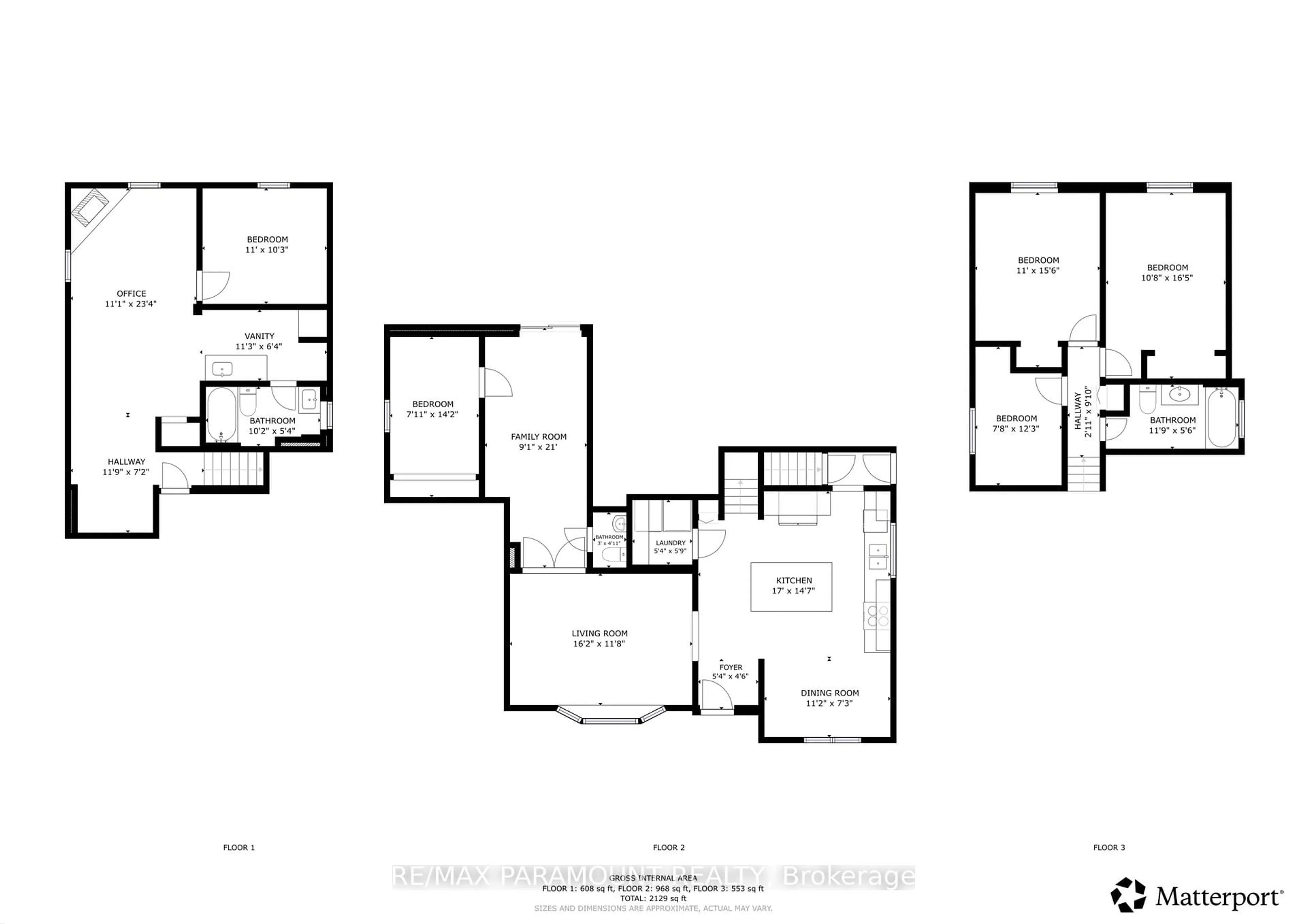 Floor plan for 5 Cavendish Cres, Brampton Ontario L6T 1Z3