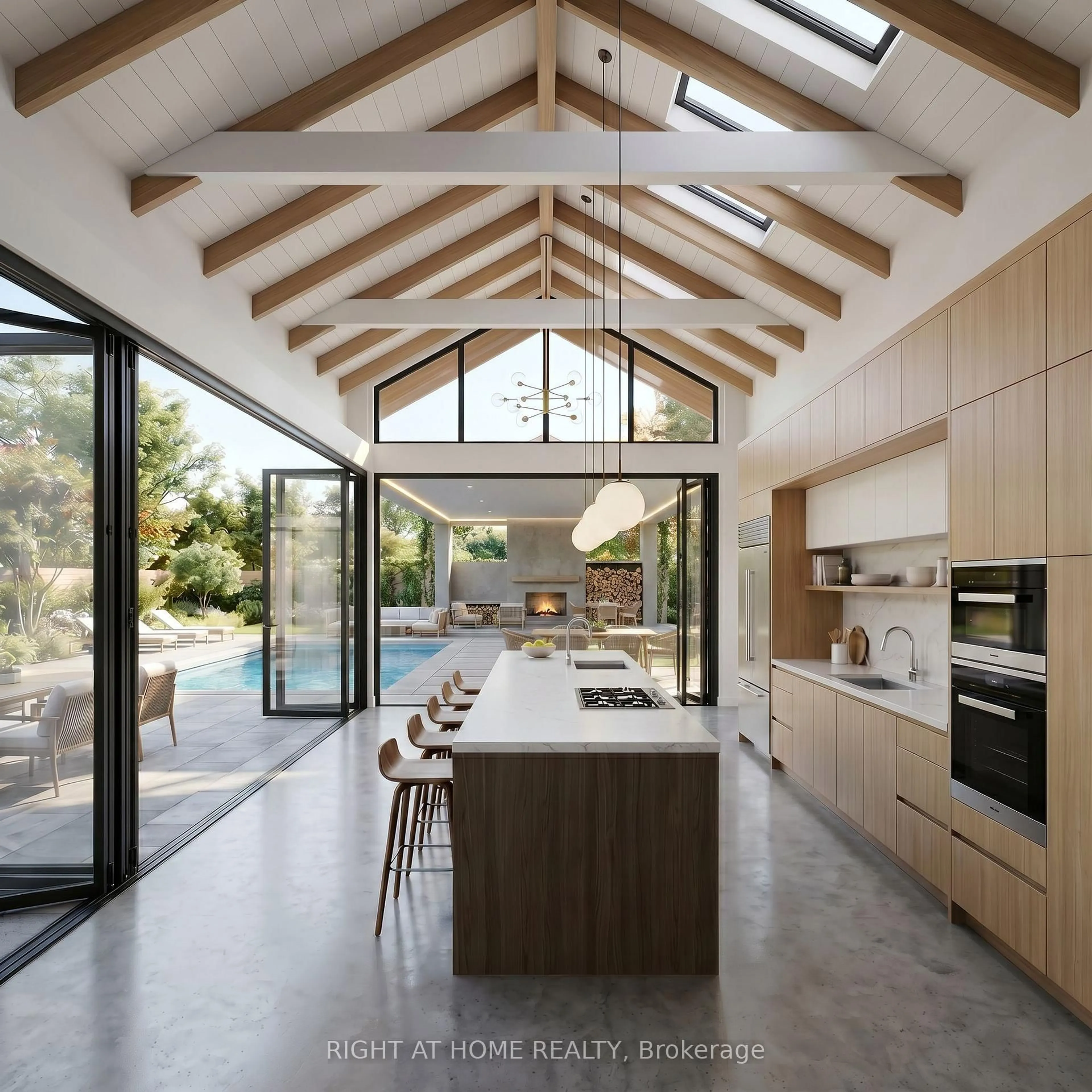 Contemporary kitchen, unknown for 23 Blue Springs Rd, Toronto Ontario M6L 2T5