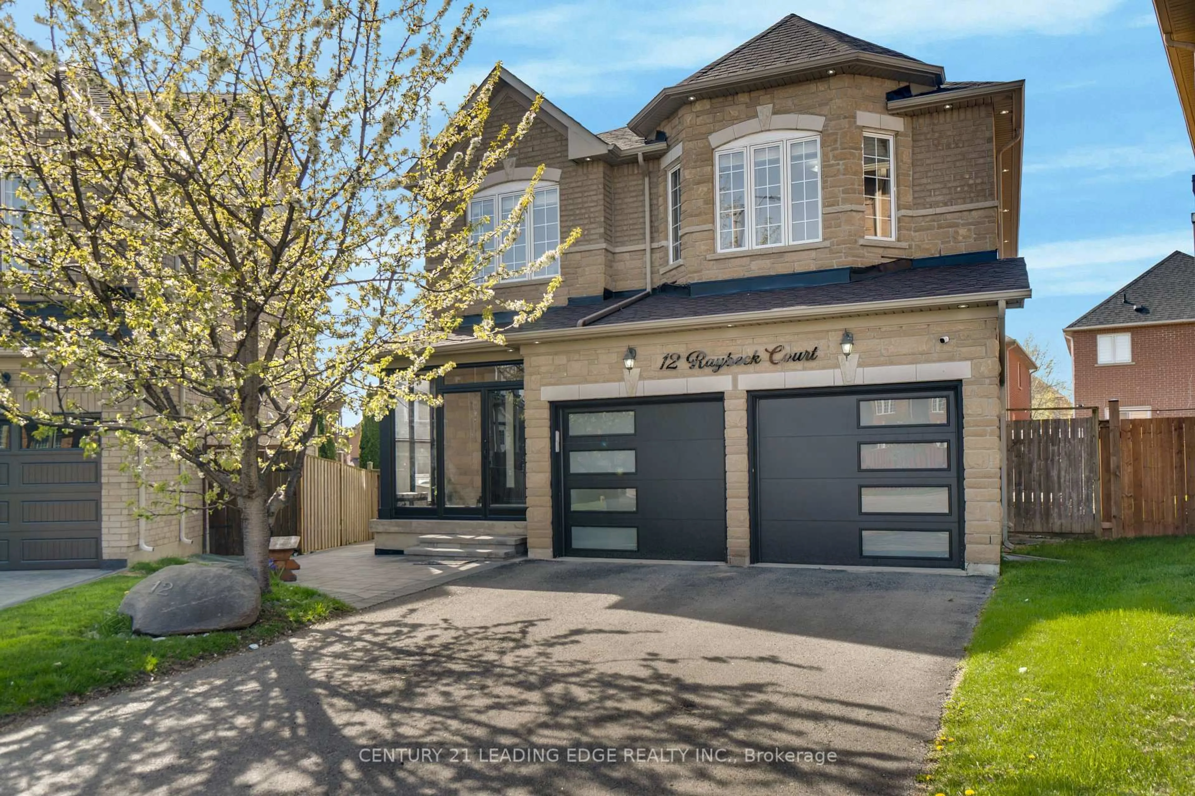 Home with brick exterior material, street for 12 Raybeck Crt, Brampton Ontario L6Y 0K1