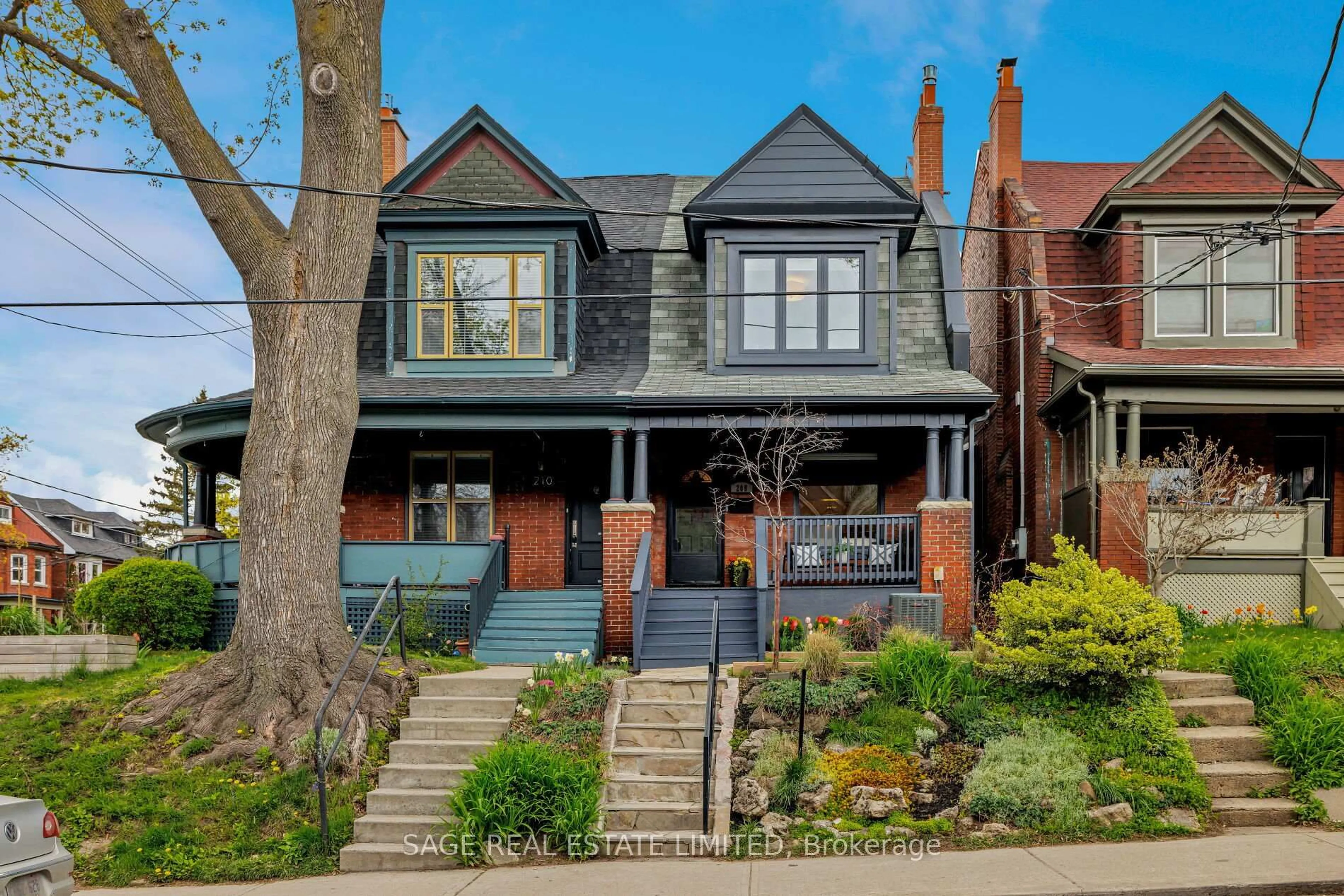 Home with brick exterior material, street for 208 Galley Ave, Toronto Ontario M6R 1H4