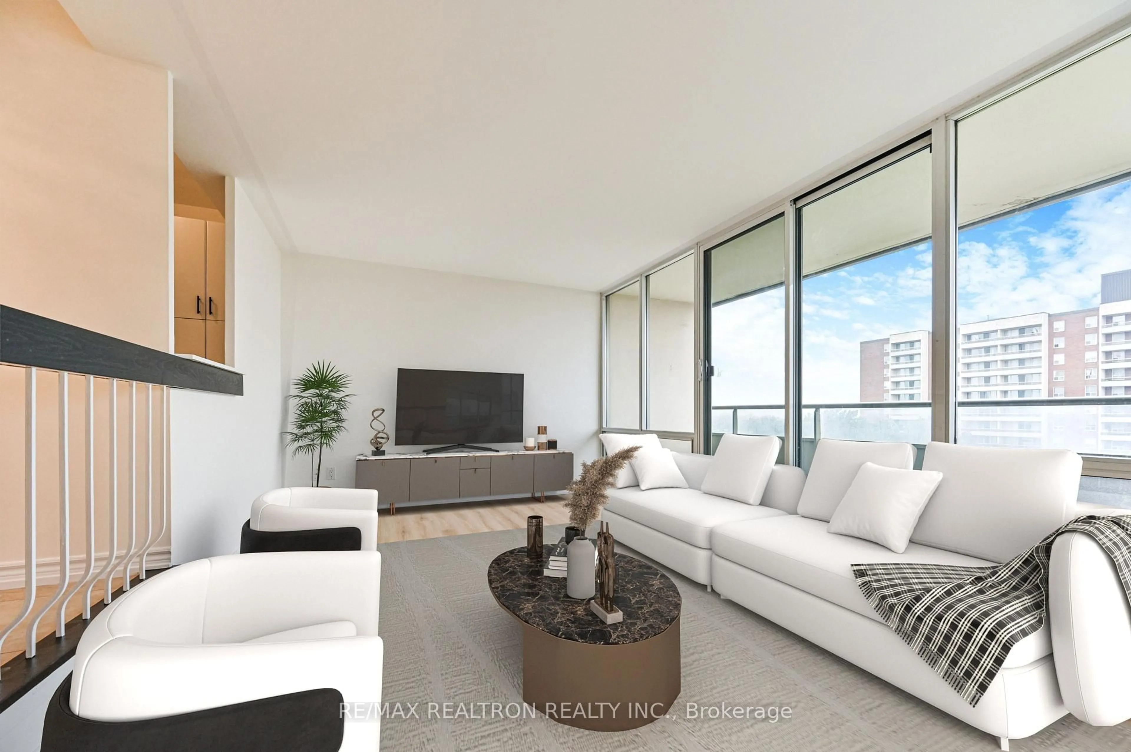 Living room with furniture, unknown for 19 Four Winds Dr #602, Toronto Ontario M3J 2S9