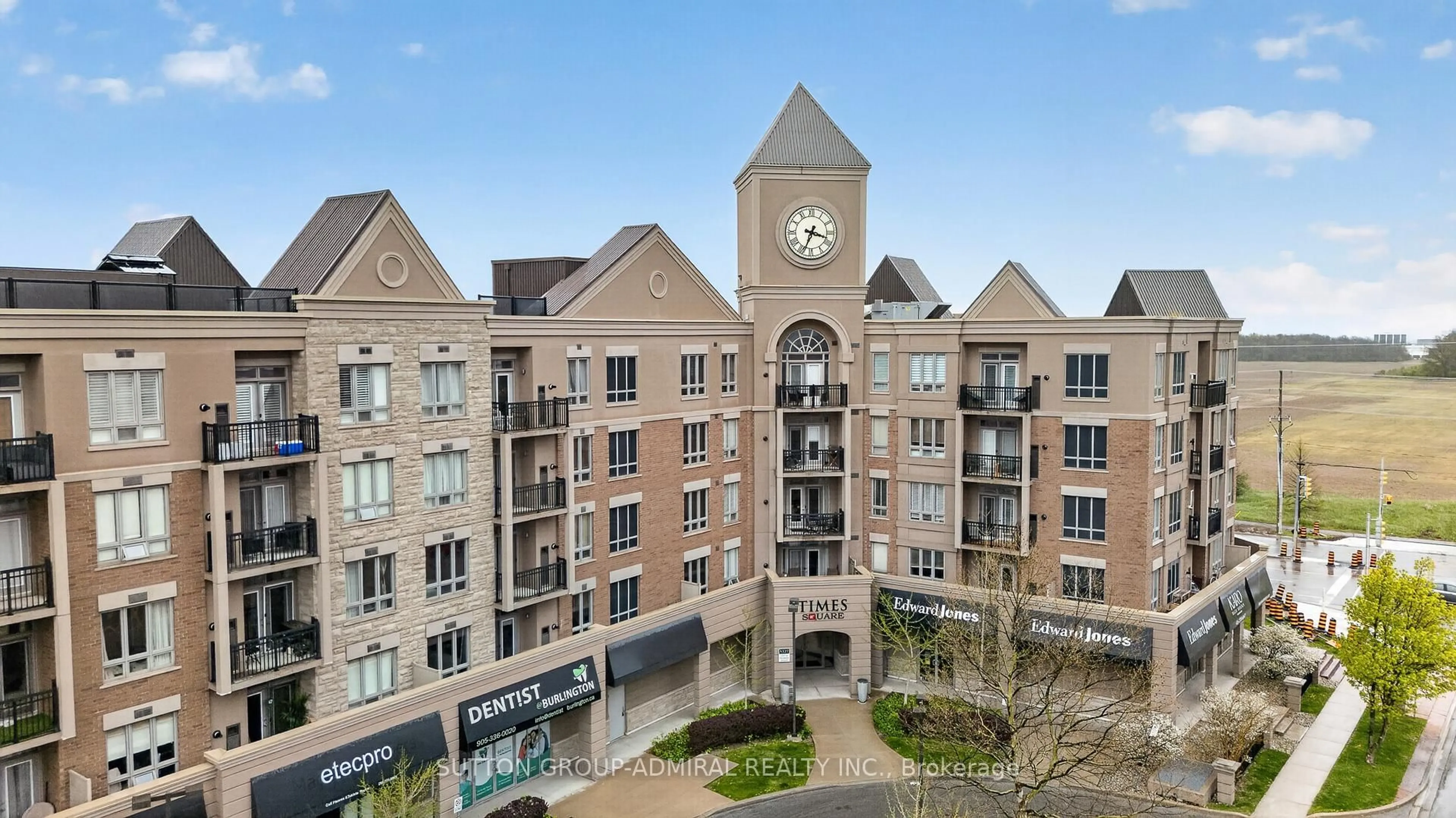 A pic from outside/outdoor area/front of a property/back of a property/a pic from drone, city buildings view from balcony for 5327 Upper Middle Rd #304, Burlington Ontario L7L 0E9