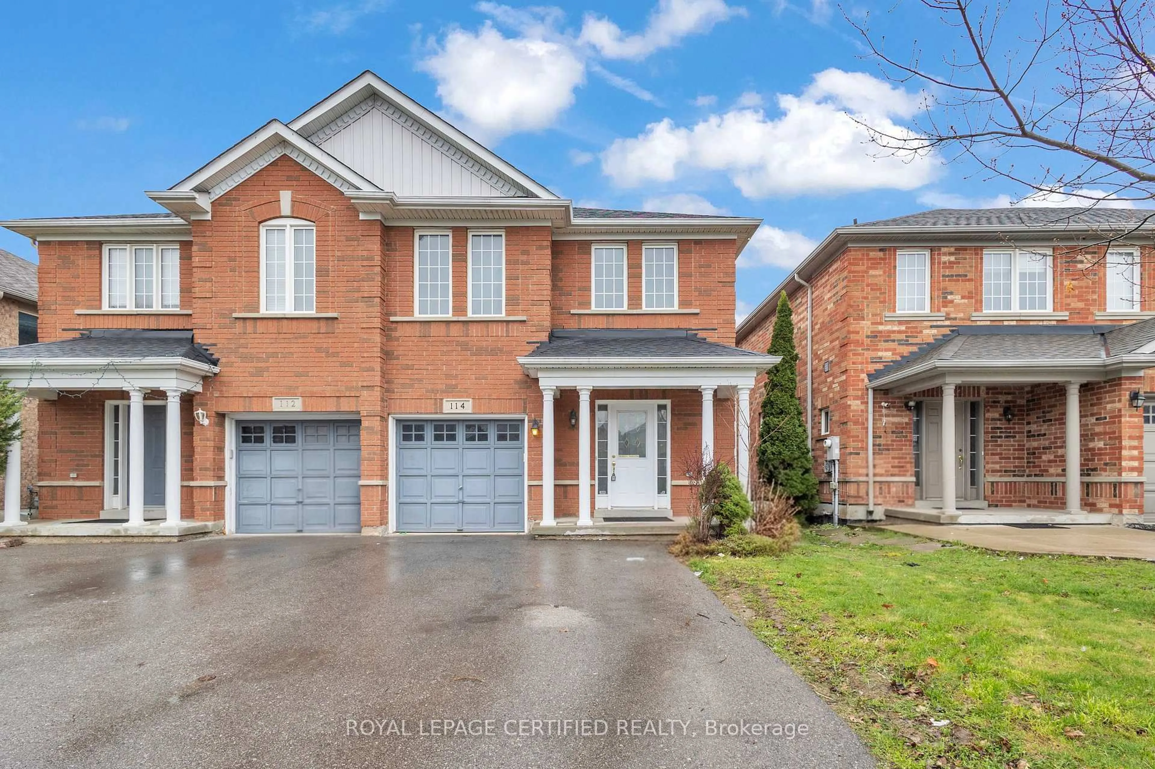 Home with brick exterior material, street for 114 Botavia Downs Dr, Brampton Ontario L7A 3P6