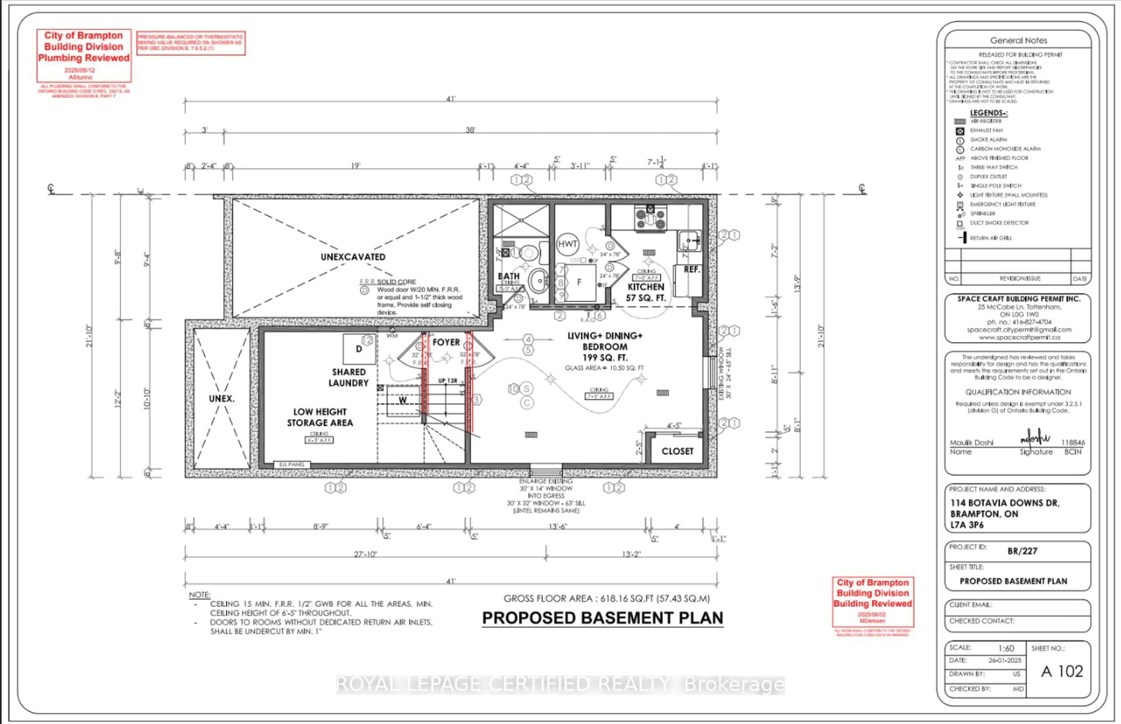 Floor plan for 114 Botavia Downs Dr, Brampton Ontario L7A 3P6
