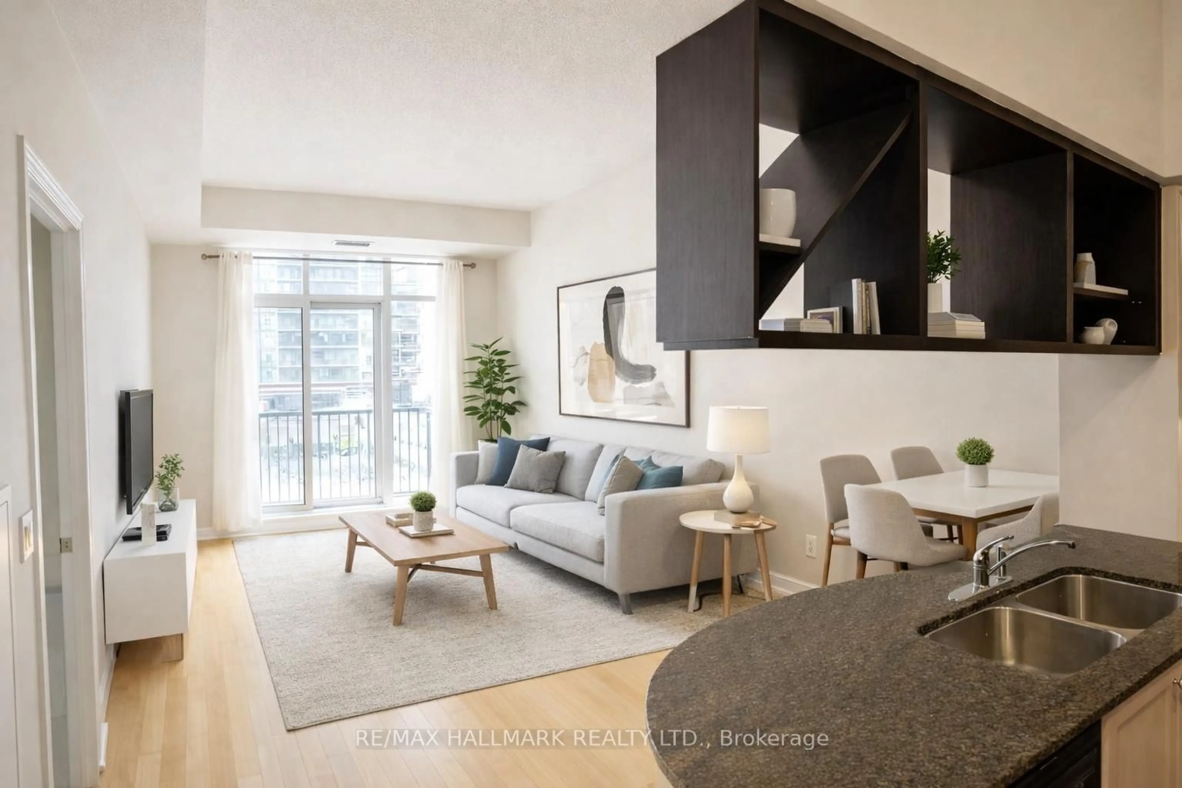 Living room with furniture, unknown for 320 City Centre Dr #318, Mississauga Ontario L5B 4P8