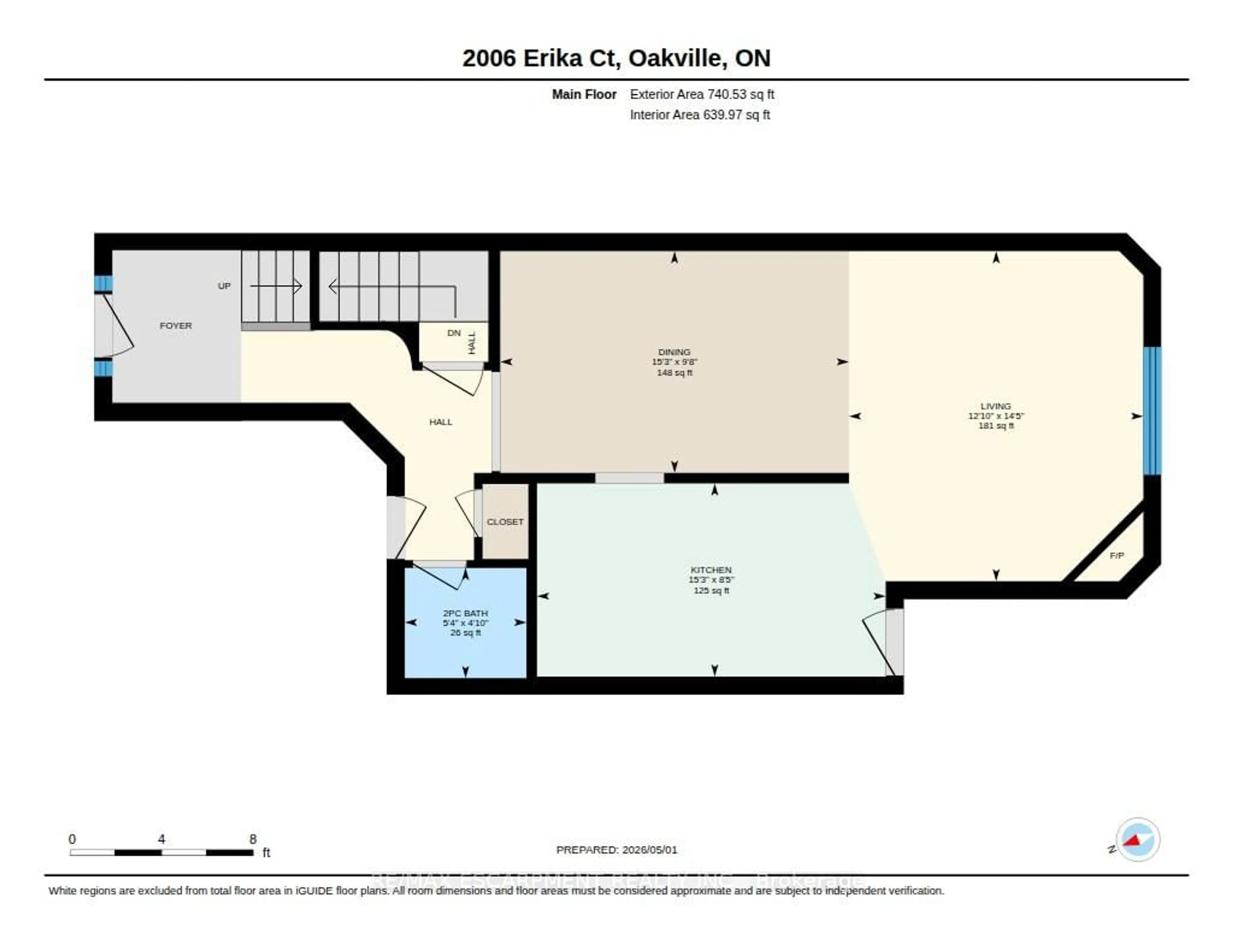 Floor plan for 2006 Erika Crt, Oakville Ontario L6M 4R4
