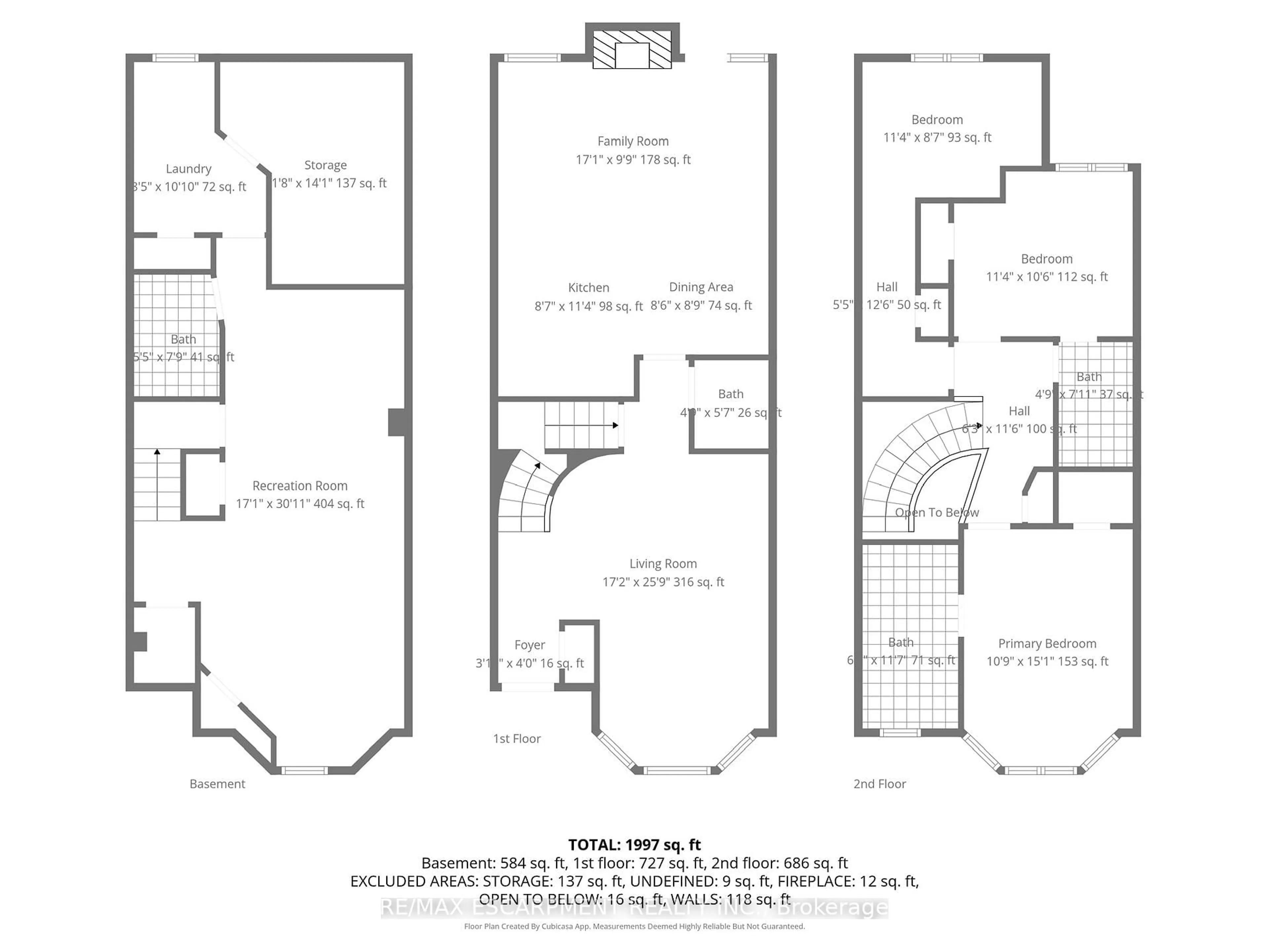 Floor plan for 2130 Forest Gate Park, Oakville Ontario L6M 4B4