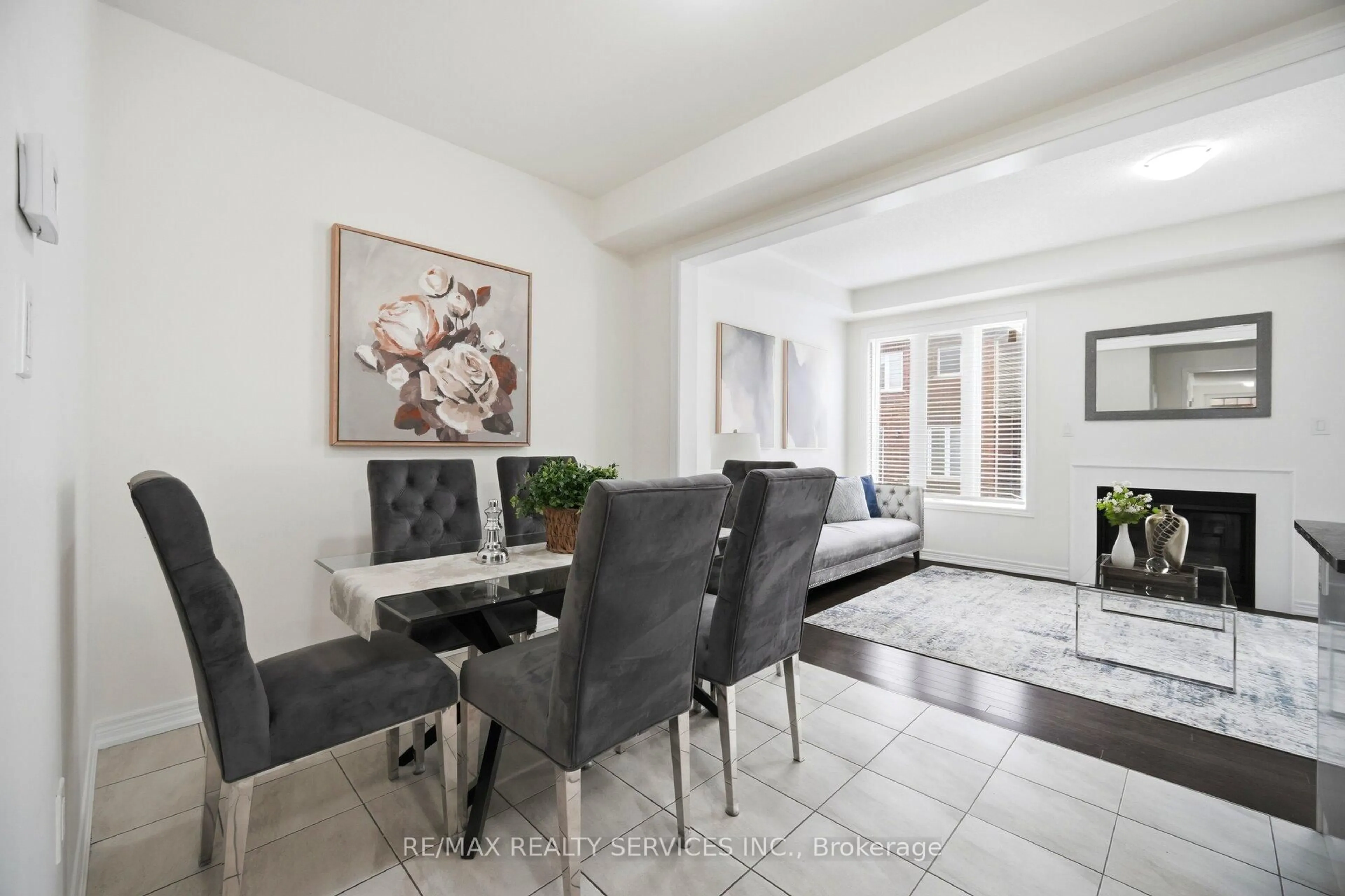 Dining room, ceramic/tile floor for 8 Oleary Rd, Brampton Ontario L7A 4W9