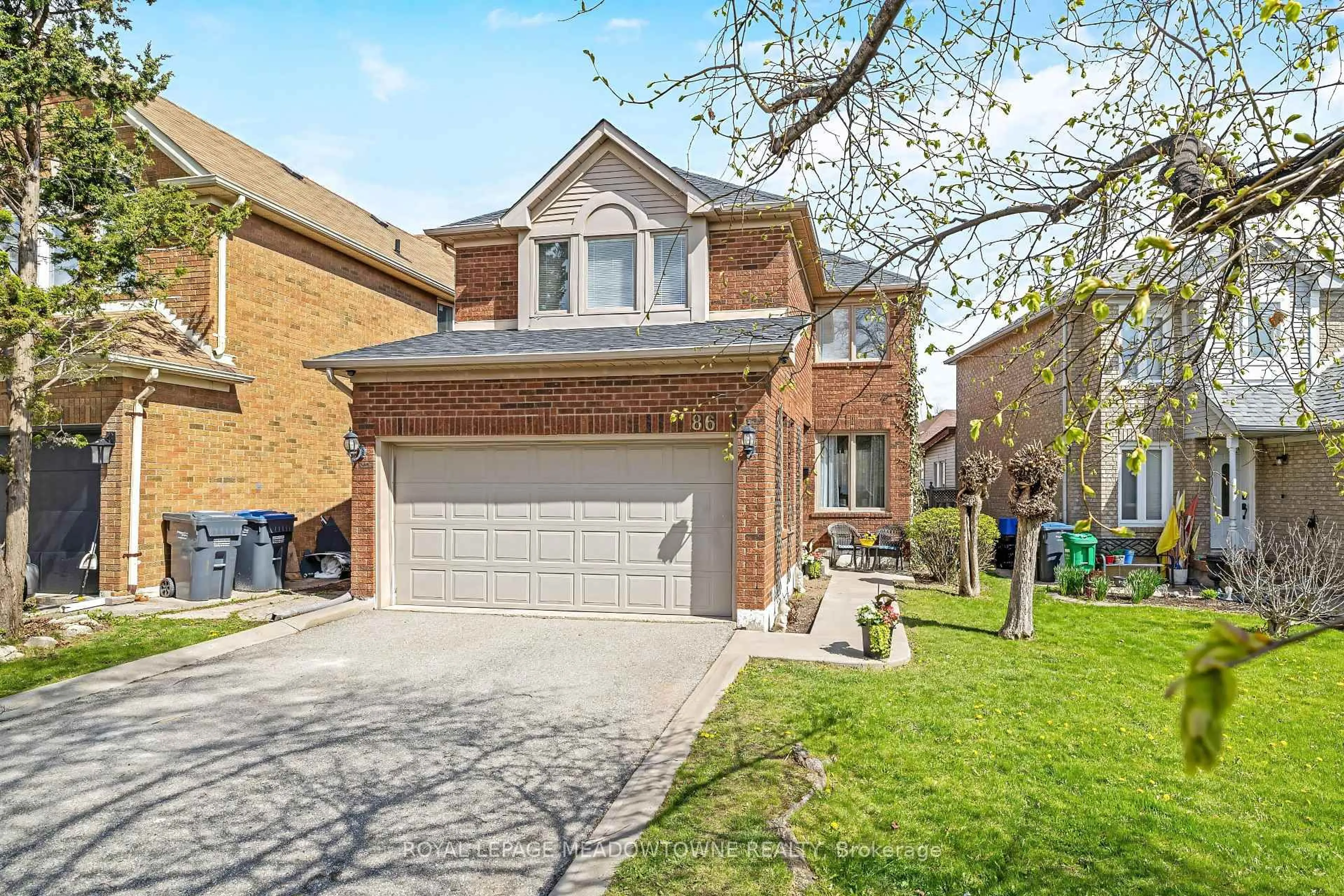 Home with brick exterior material, street for 86 Rocky Mountain Cres, Brampton Ontario L6R 1E8