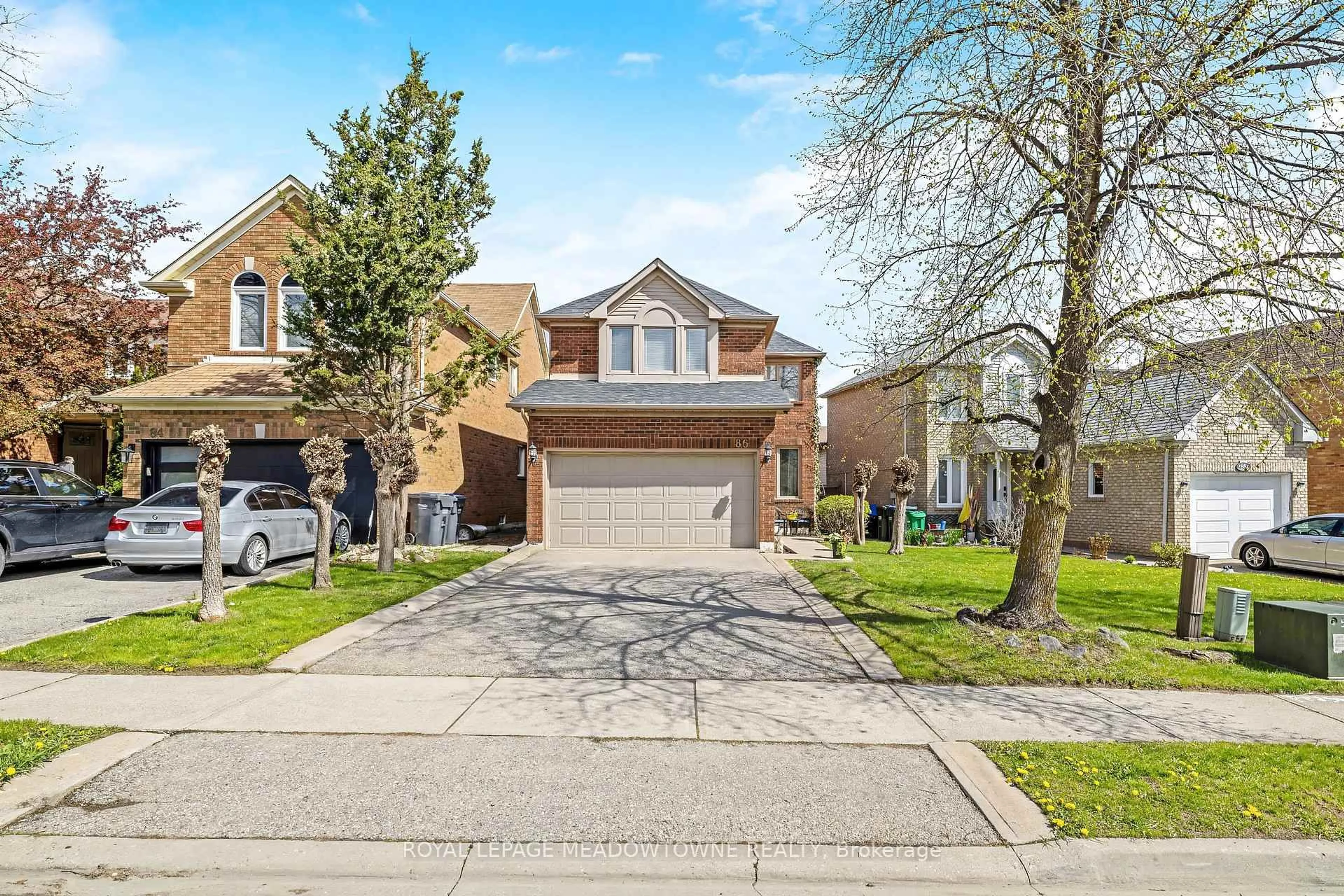 Home with brick exterior material, street for 86 Rocky Mountain Cres, Brampton Ontario L6R 1E8