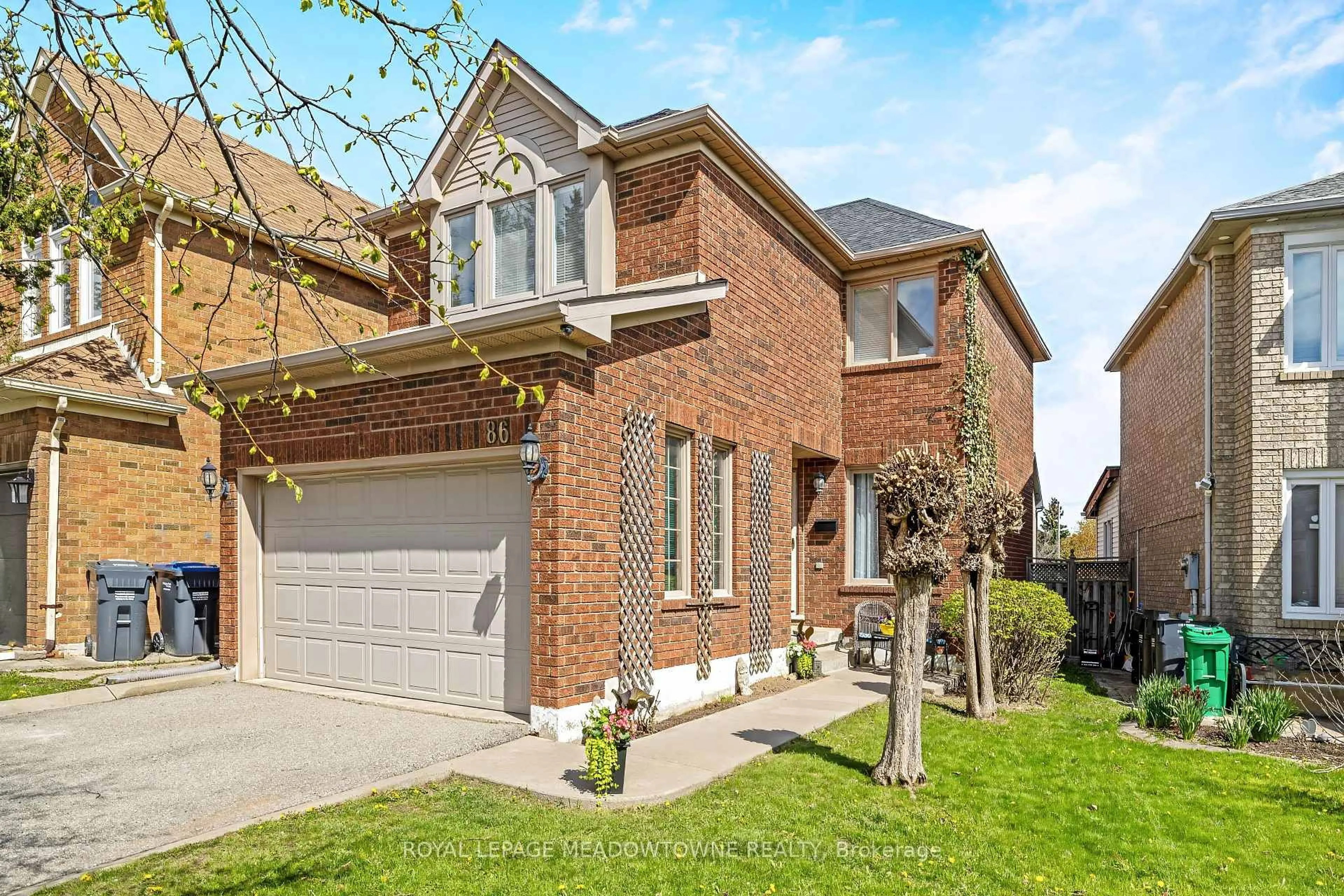 Home with brick exterior material, street for 86 Rocky Mountain Cres, Brampton Ontario L6R 1E8