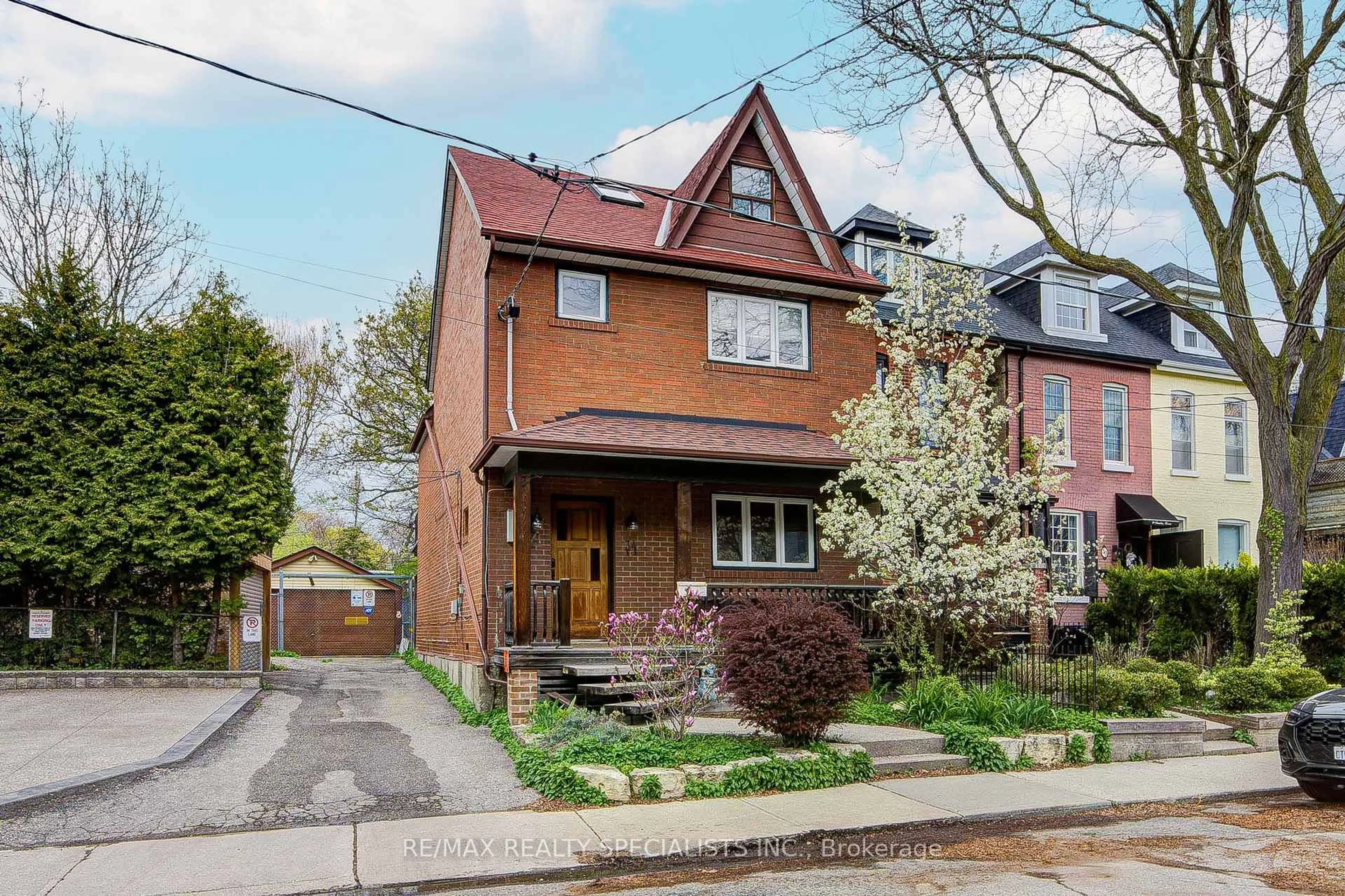 Home with brick exterior material, street for 34 Saunders Ave, Toronto Ontario M6R 1B8