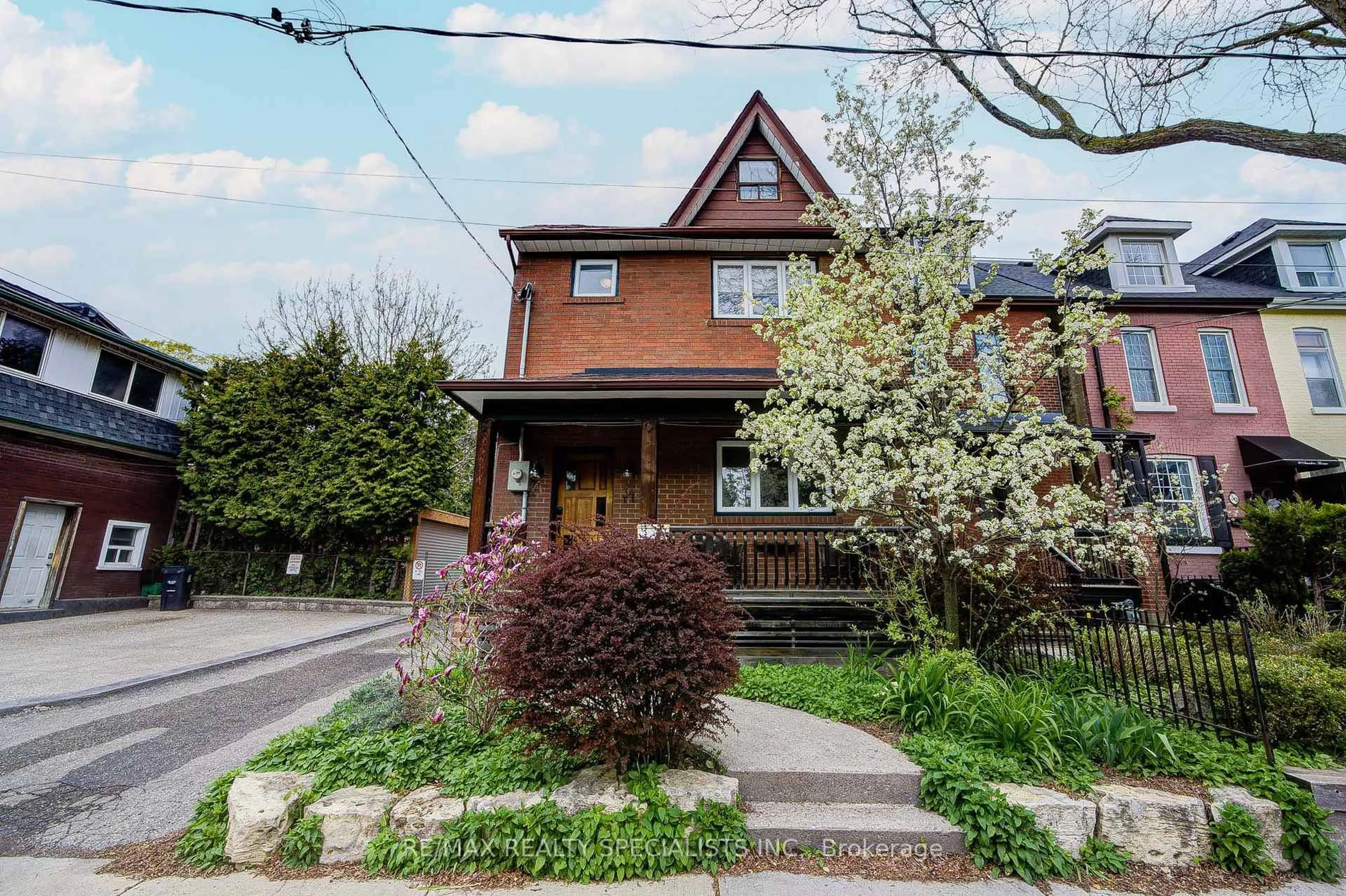 Home with brick exterior material, street for 34 Saunders Ave, Toronto Ontario M6R 1B8