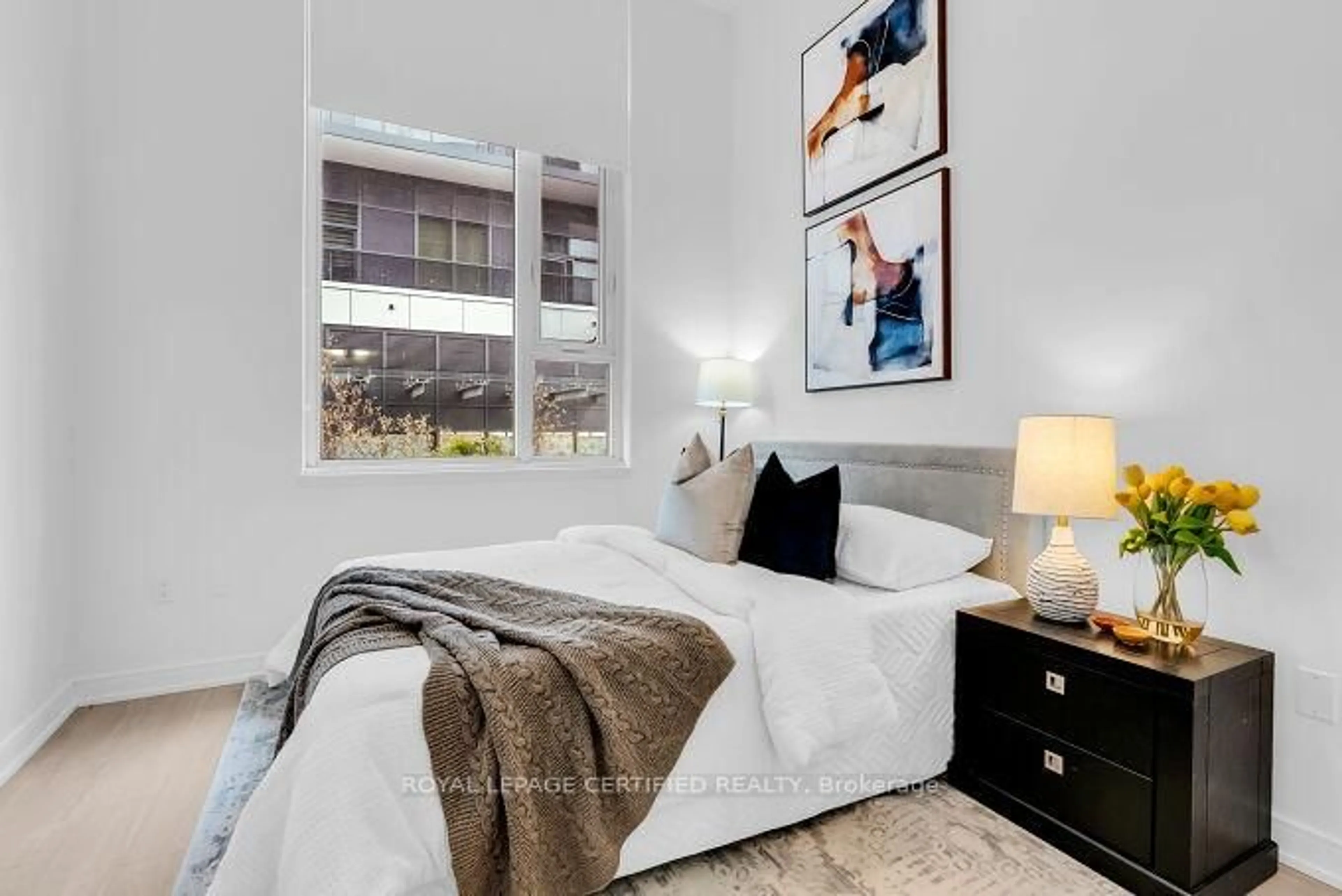 Bedroom with bed, unknown for 8 Nahani Way #113, Mississauga Ontario L4Z 0C6